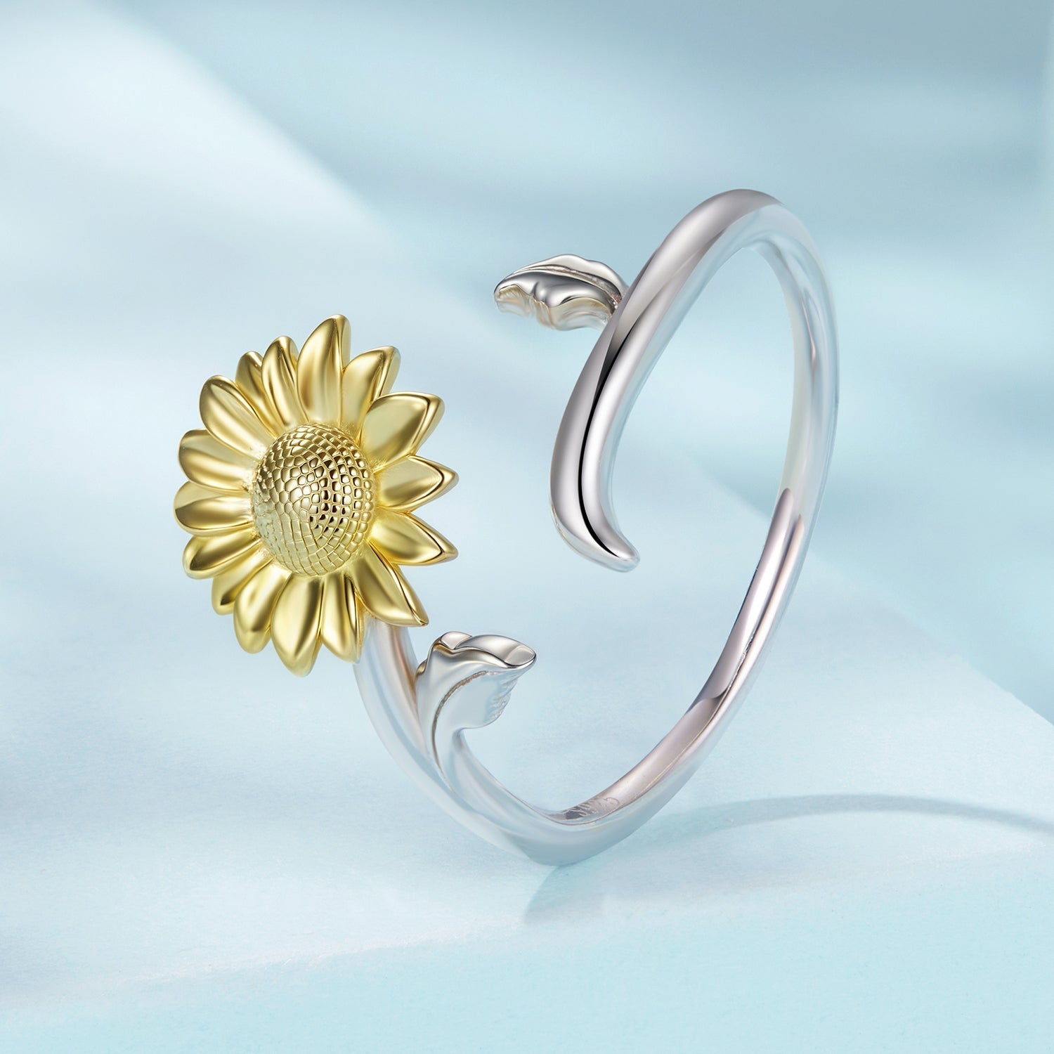 925 Sterling Silver Plated White Gold Ring for Women DestGlow