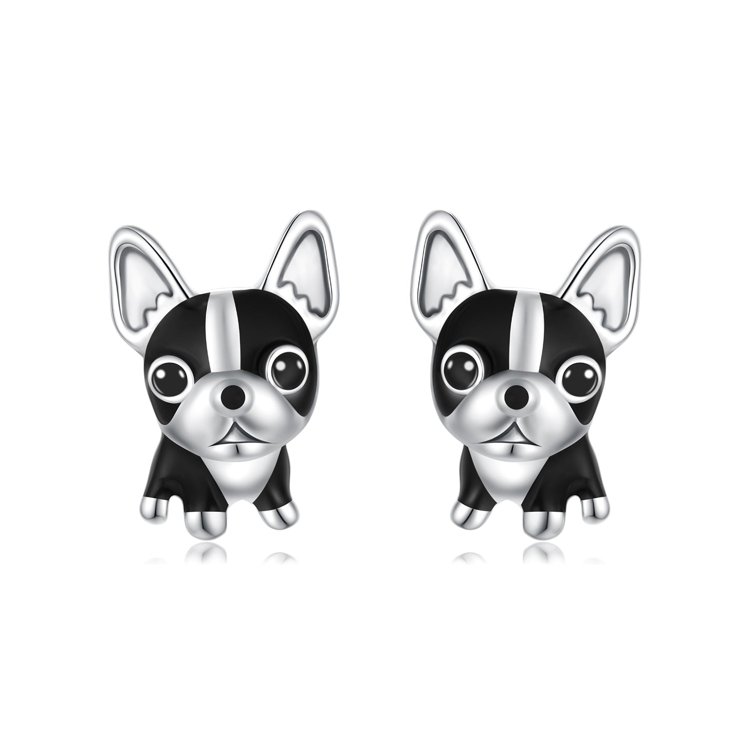 925 Sterling Silver Oxidized Enamel Earrings for Women DestGlow