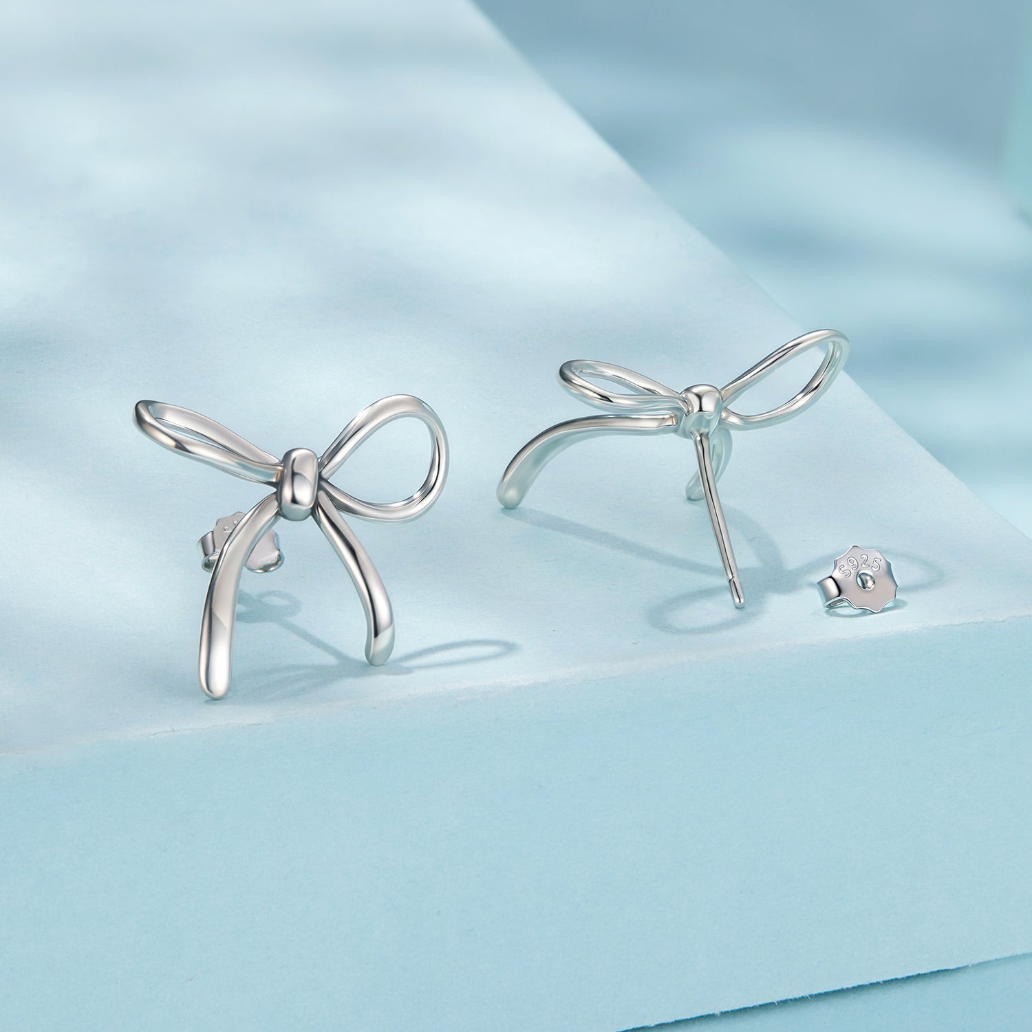 925 Sterling Silver Earrings in Oxidized Finish - Size 1.7*1.8cm for Women DestGlow