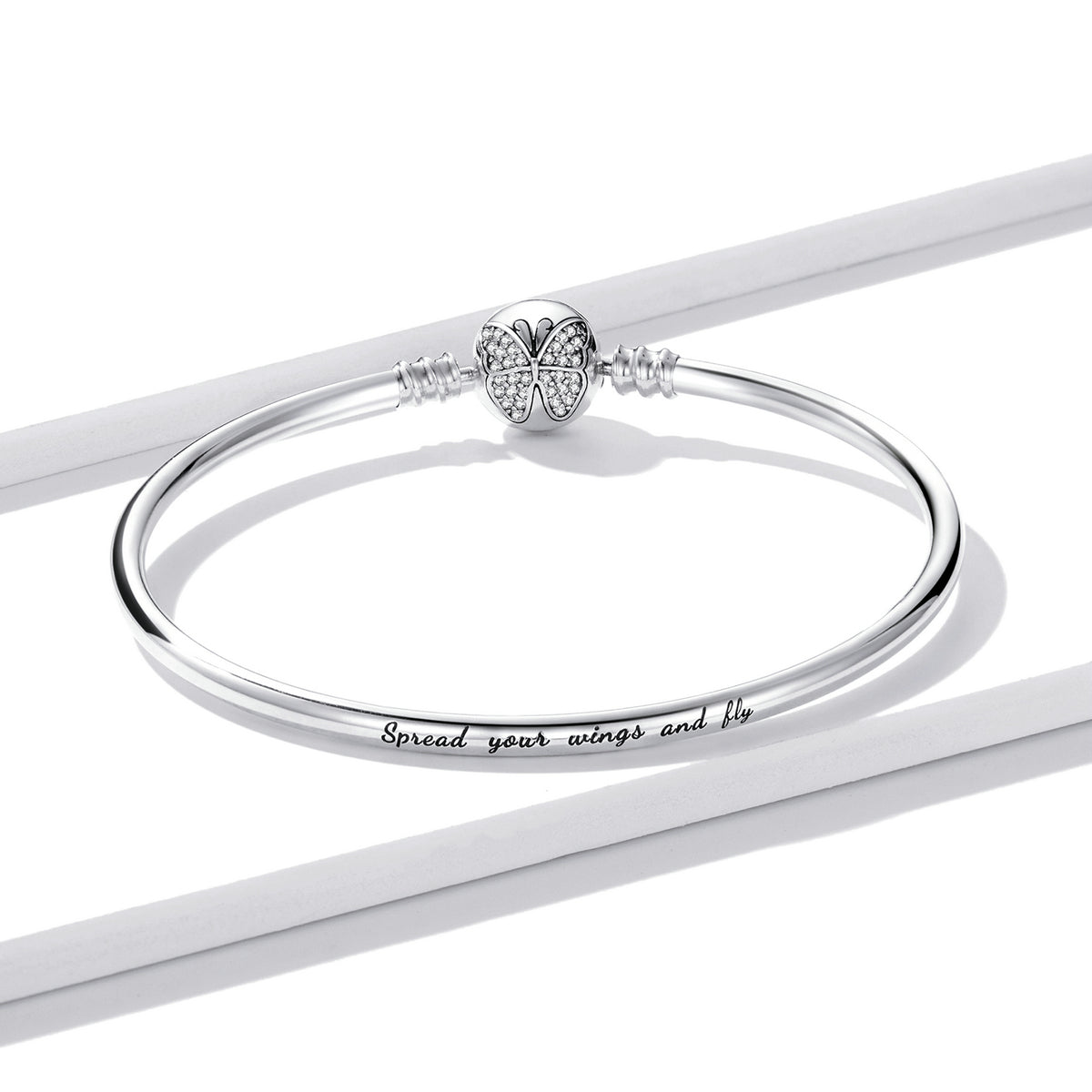 925 Sterling Silver 17.0 cm Oxidized CZ Bracelet for Women DestGlow