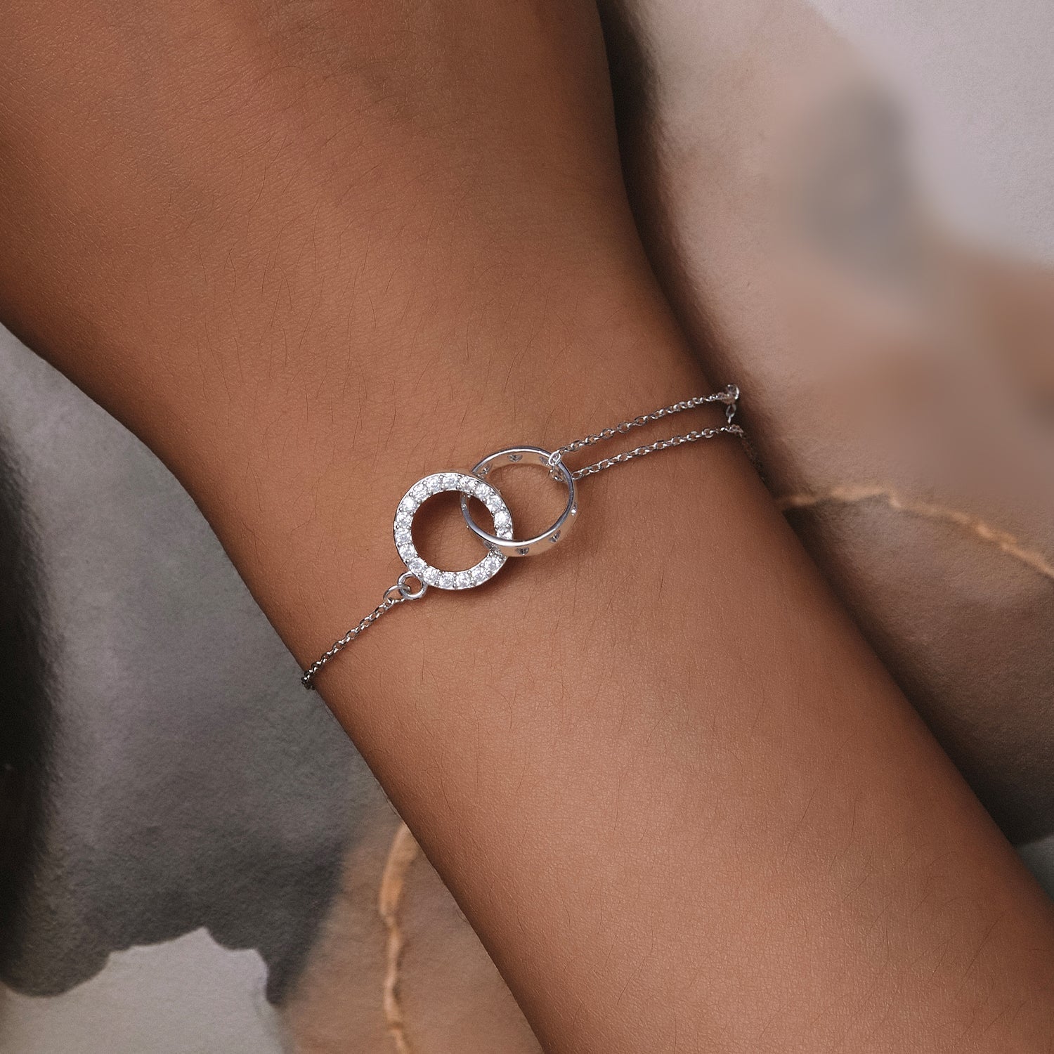 925 Sterling Silver CZ Pavé Setting Bracelet DestGlow