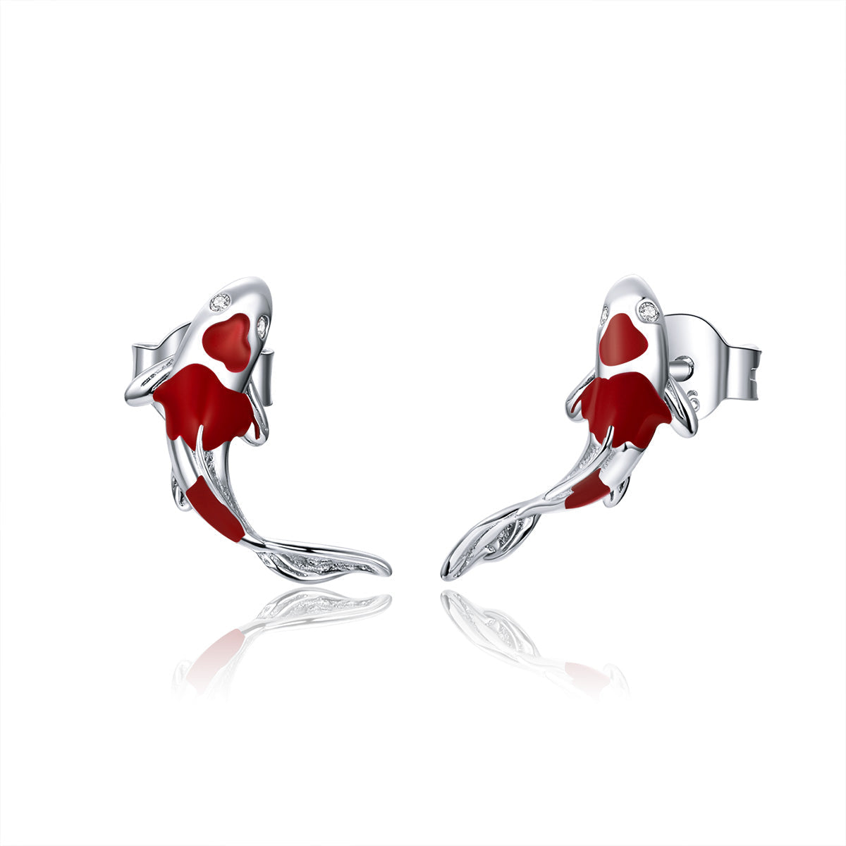 925 Sterling Silver Plated Earrings with Pavé Setting CZ for Women DestGlow