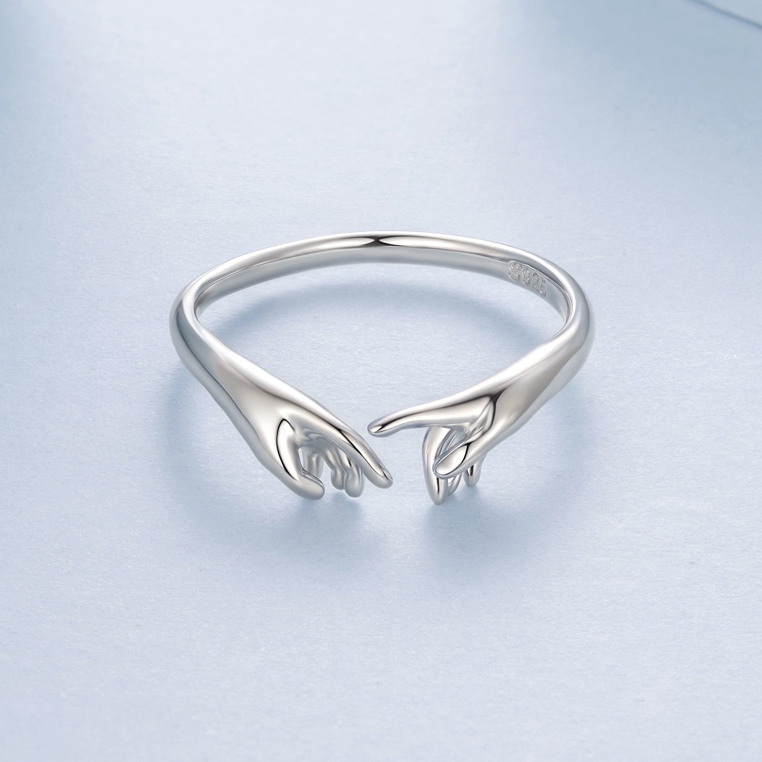 925 Sterling Silver Plated White Gold Ring for Women DestGlow