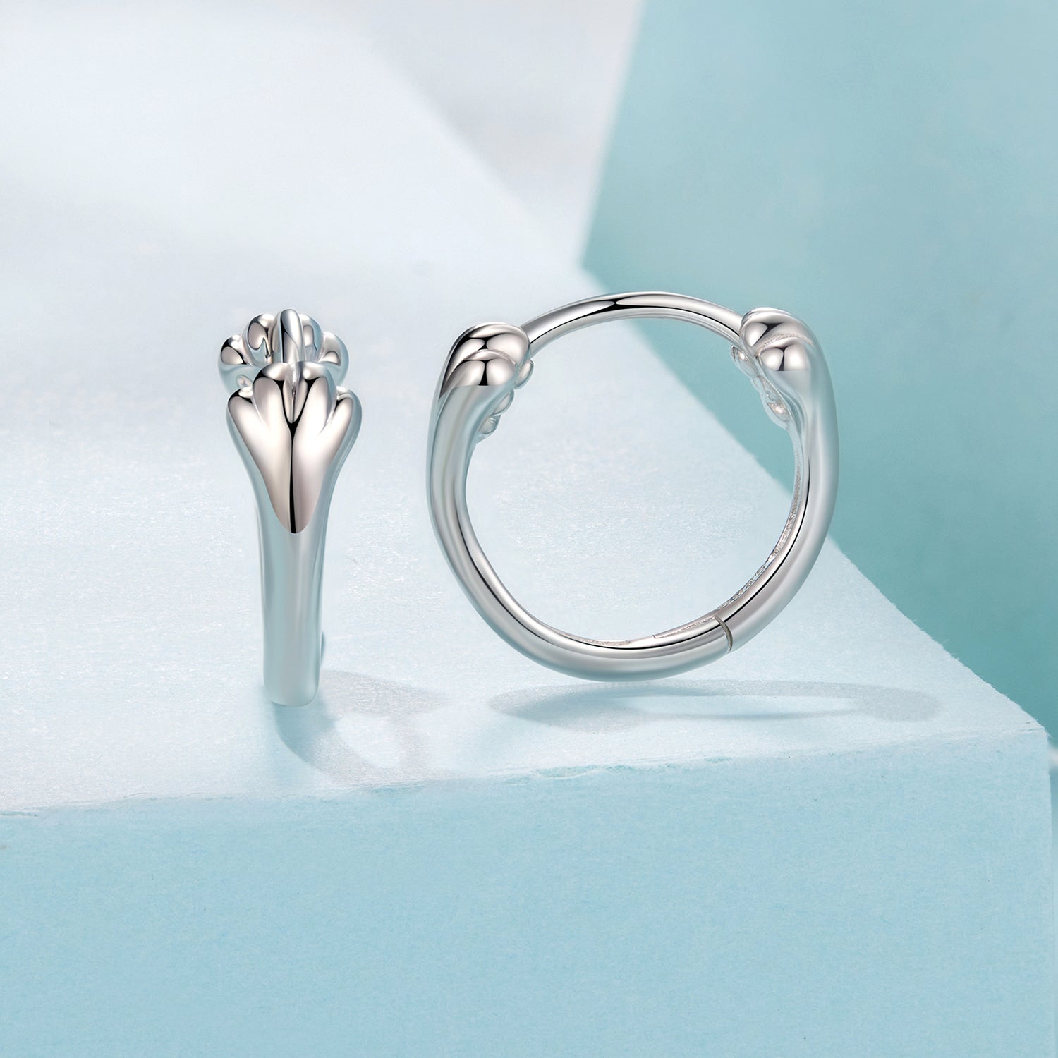 925 Sterling Silver Plated White Gold Earrings for Women DestGlow