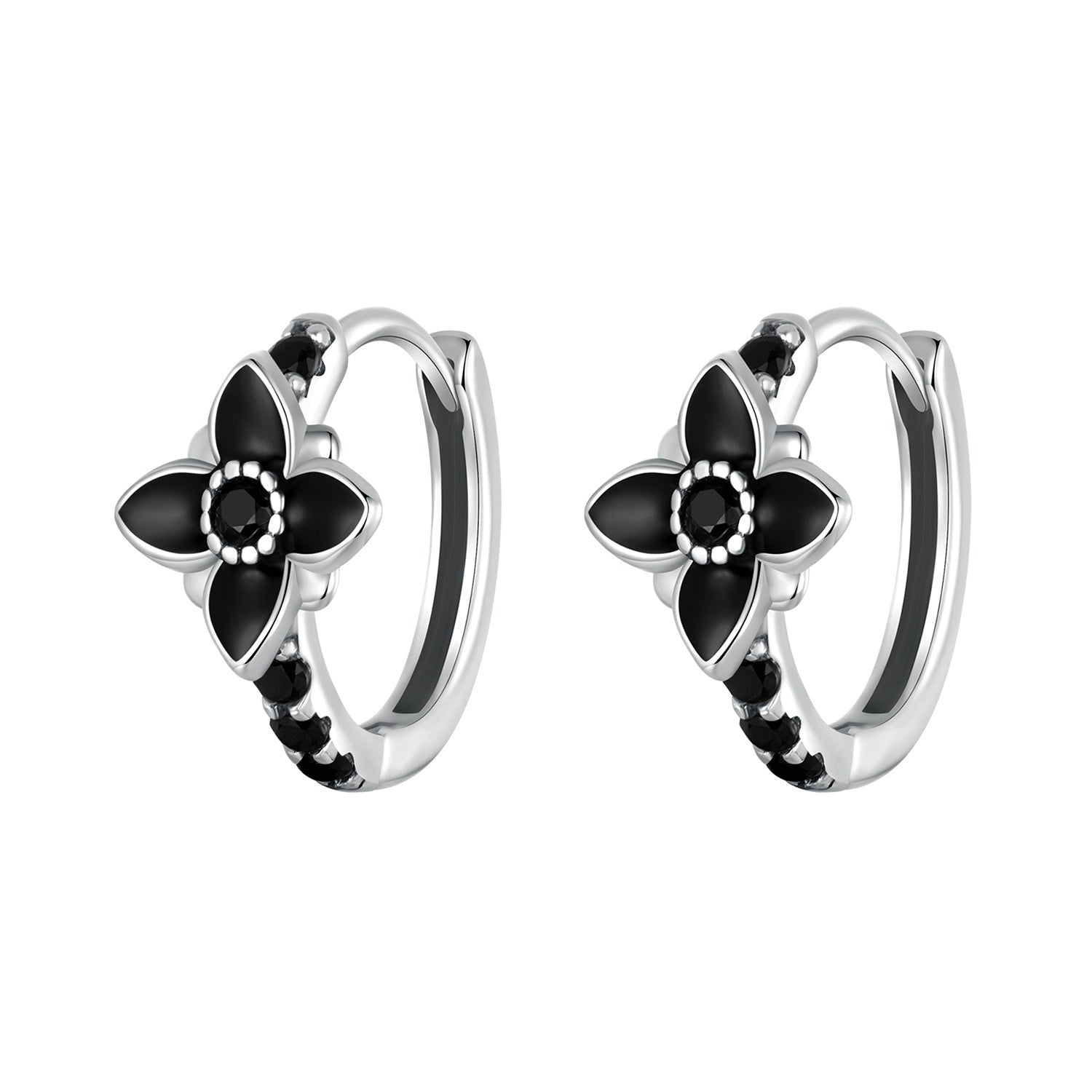 925 Sterling Silver Enamel and CZ Earrings for Women DestGlow