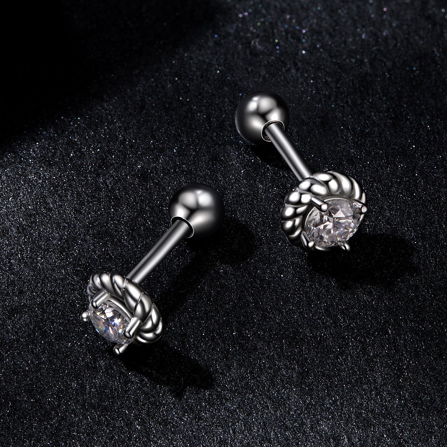 925 Sterling Silver 3mm Moissanite Earrings for Women DestGlow