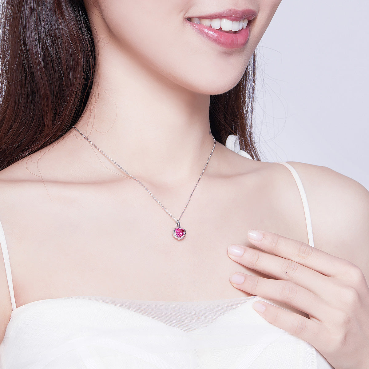 925 Sterling Silver Necklace 45cm for Women DestGlow