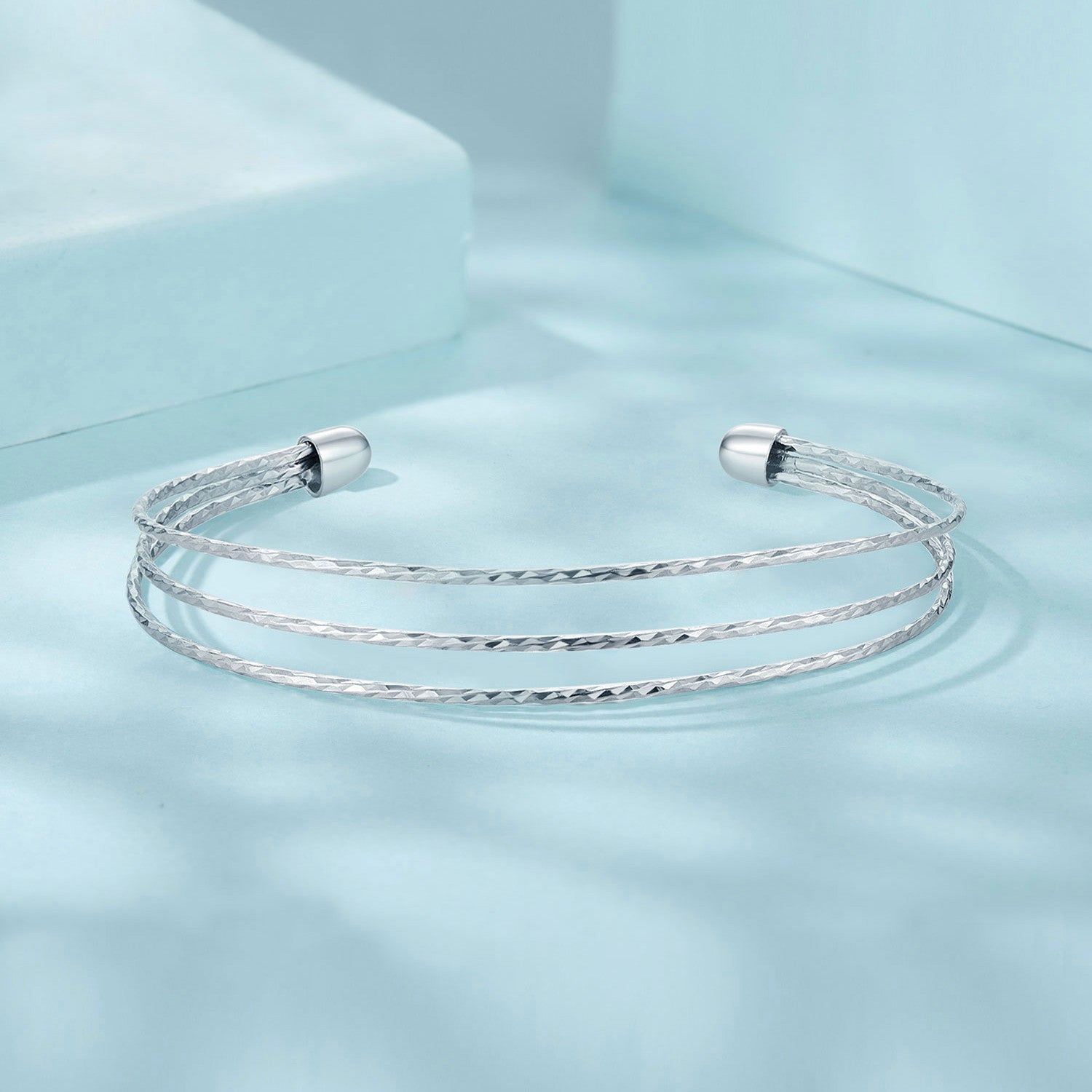 925 Sterling Silver White Gold Plated Bracelet for Women DestGlow