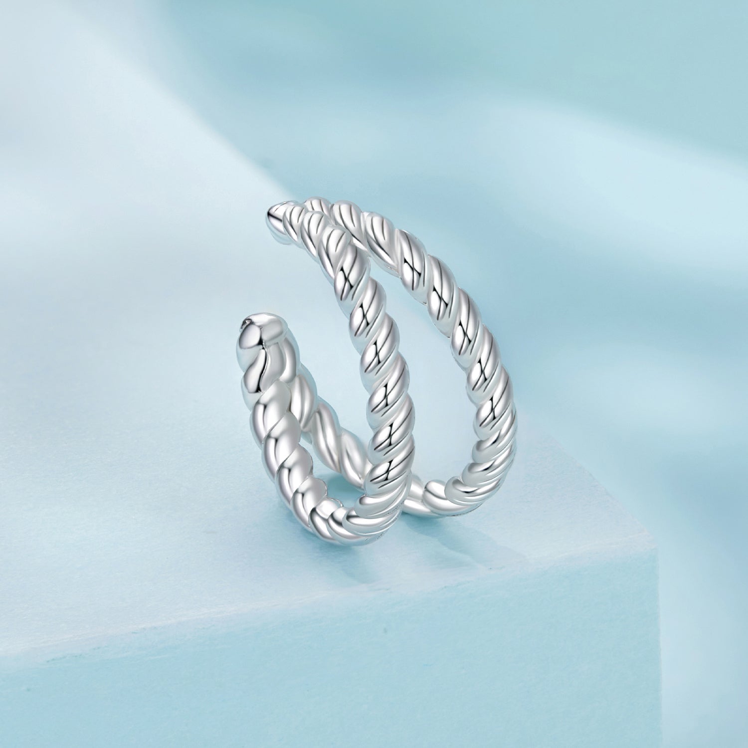 925 Sterling Silver White Gold Plated Hoop Earrings 0.7x1.3cm for Women DestGlow