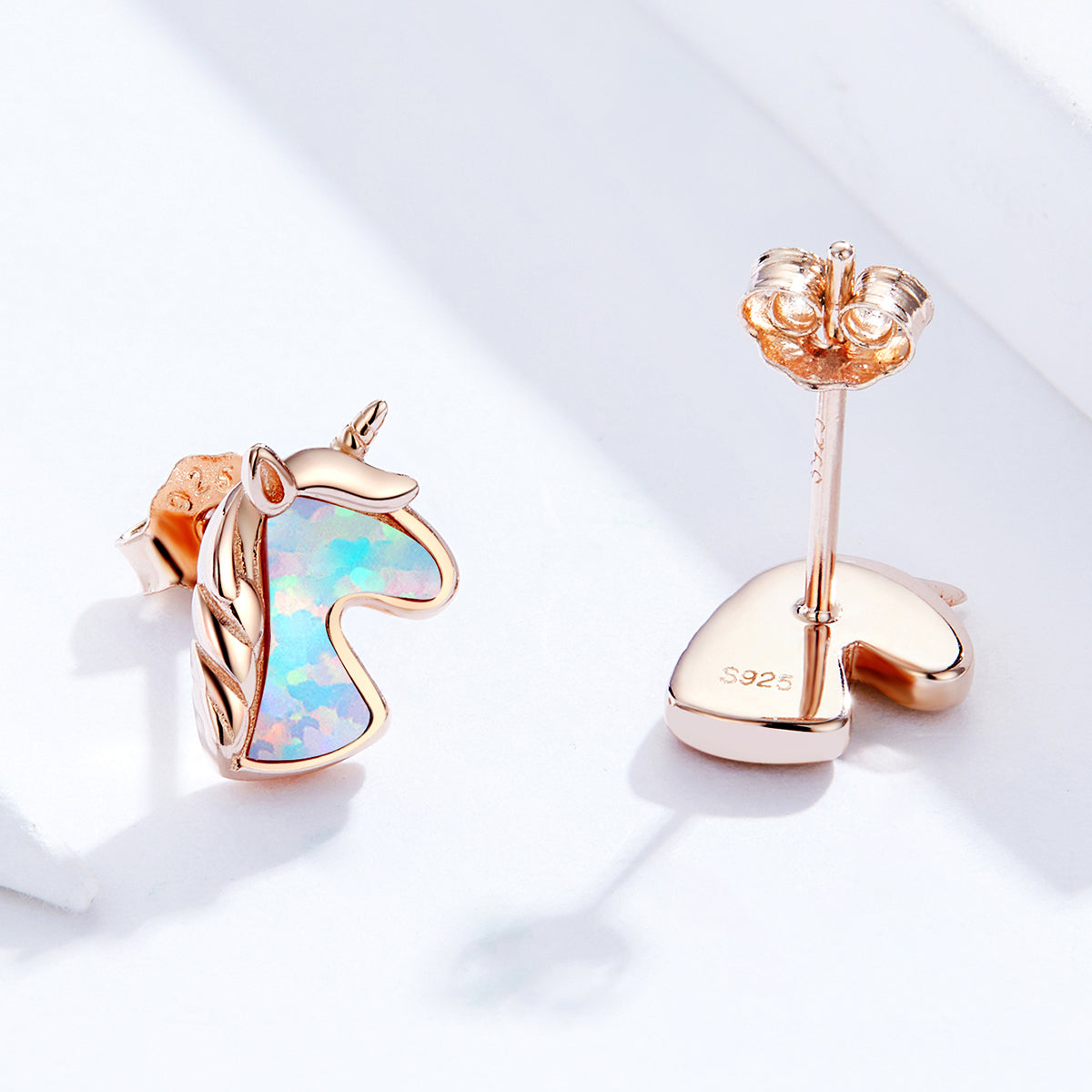925 Sterling Silver Opal Earrings for Women DestGlow