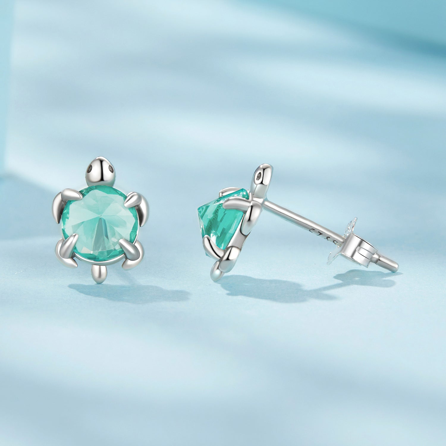 925 Sterling Silver Earrings with Transparent Glass and Oxidized Finish for Women DestGlow
