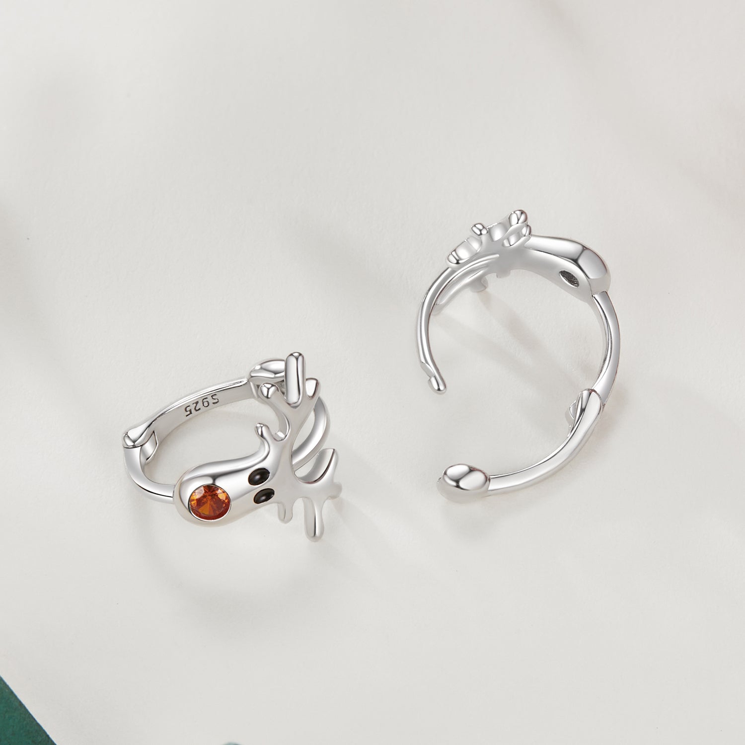 925 Sterling Silver White Gold Plated Pavé Set CZ Earrings for Women DestGlow