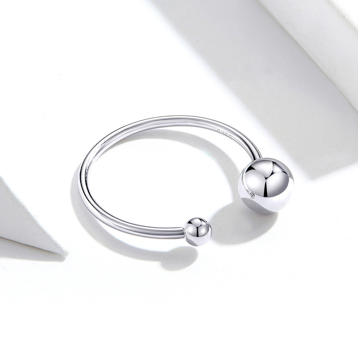 S925 Sterling Silver Plated Platinum Ring DestGlow