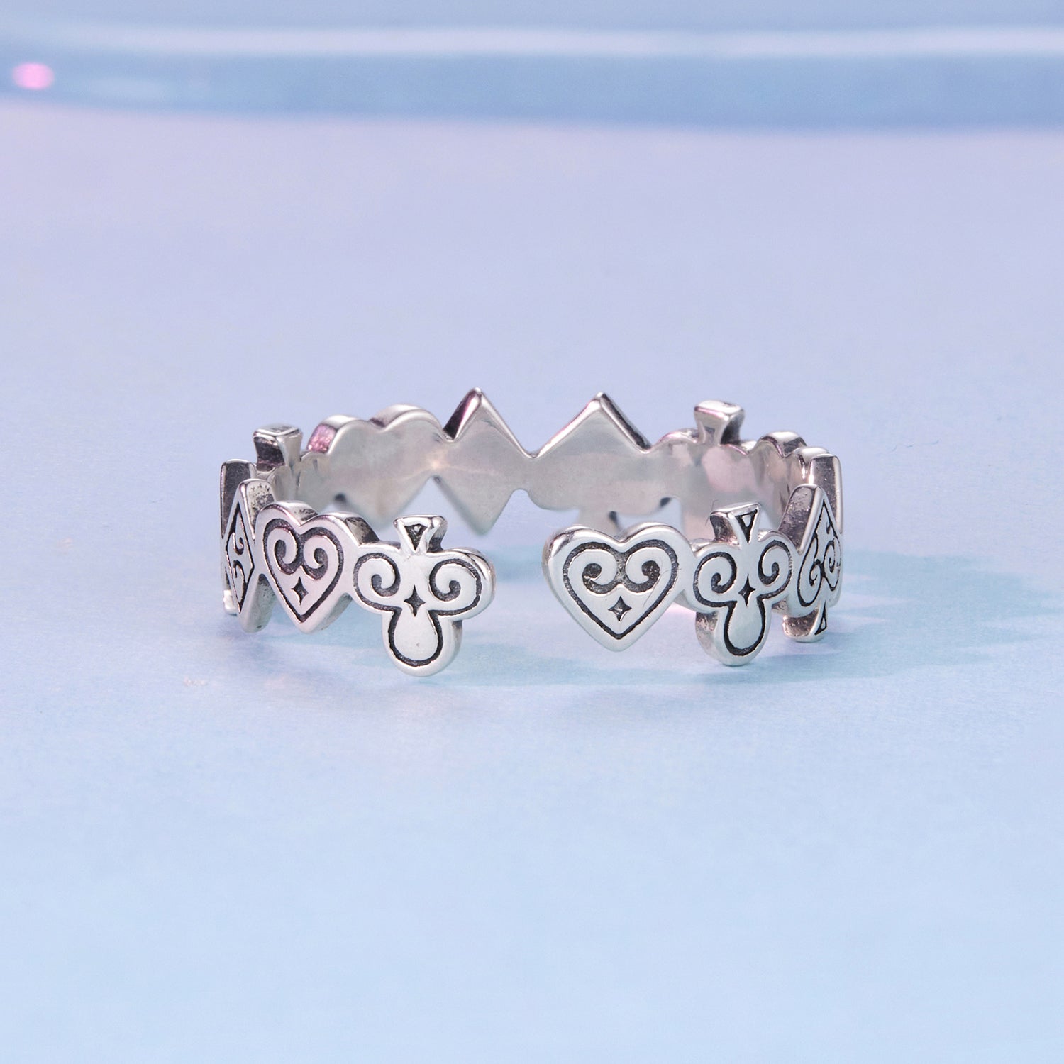 925 Sterling Silver Oxidized Silver 0.5cm Ring DestGlow