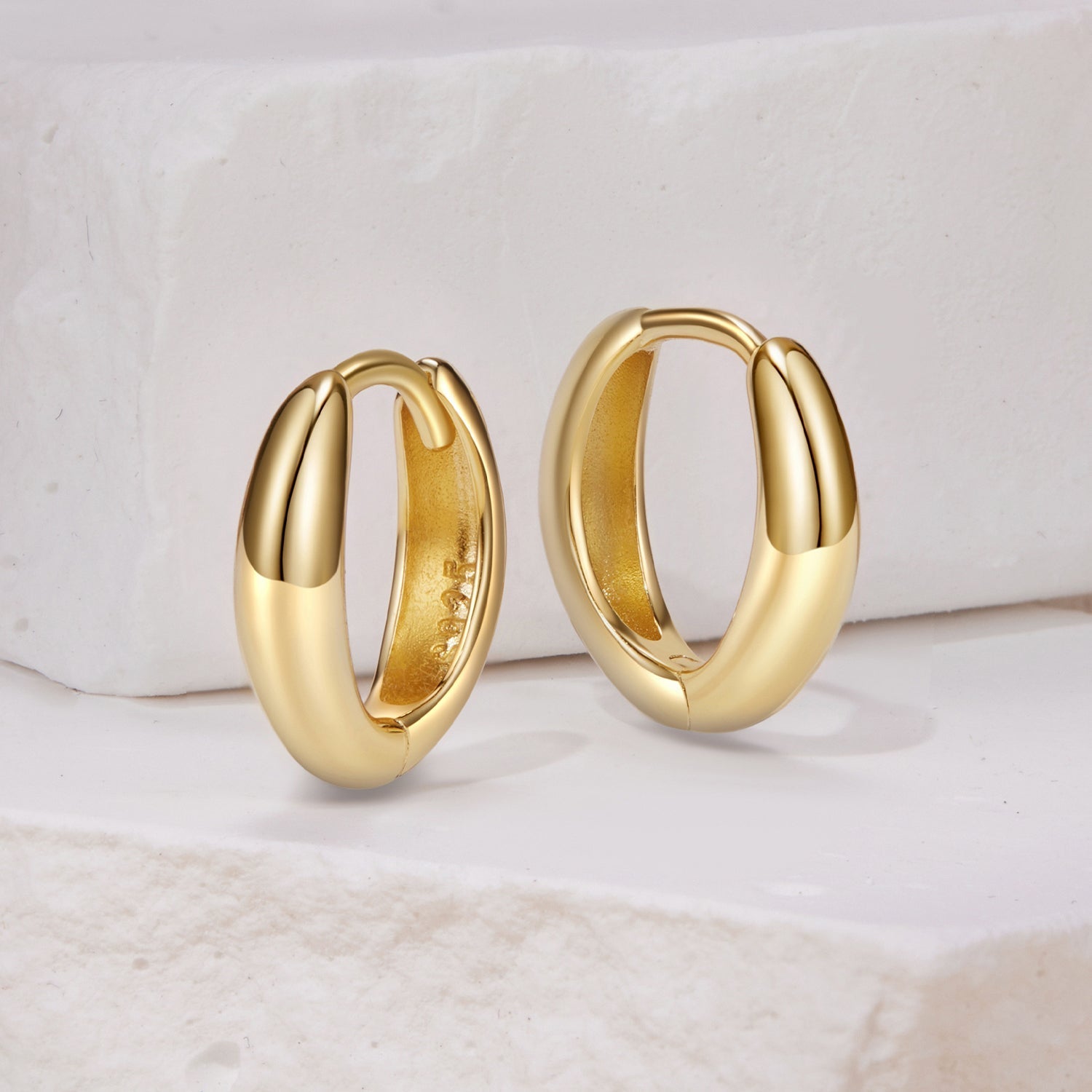 925 Sterling Silver Oxidized Hoop Earrings for Women DestGlow