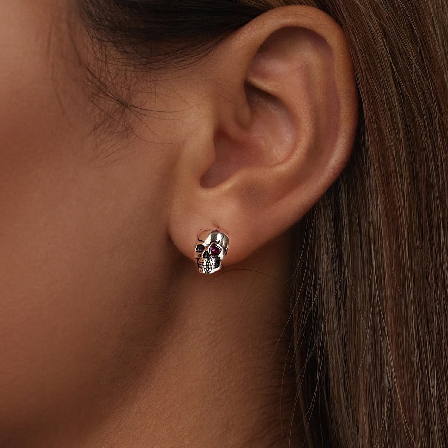 925 Sterling Silver Pavé Setting CZ Earrings 1x0.7cm for Women DestGlow
