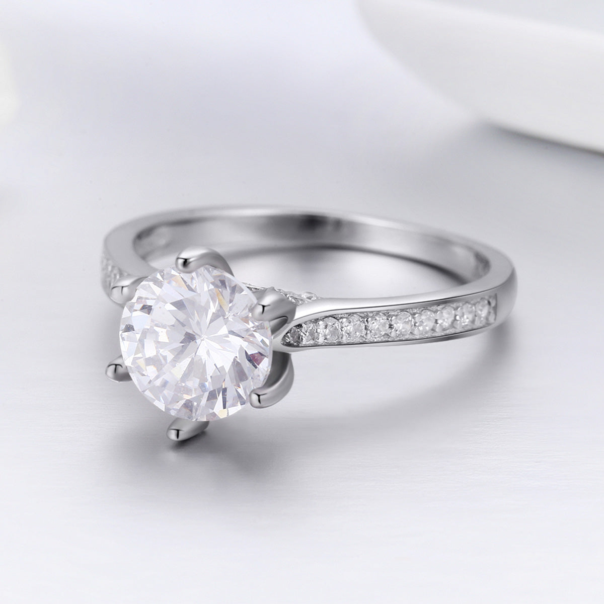 925 Sterling Silver Ring Size 6 for Women DestGlow