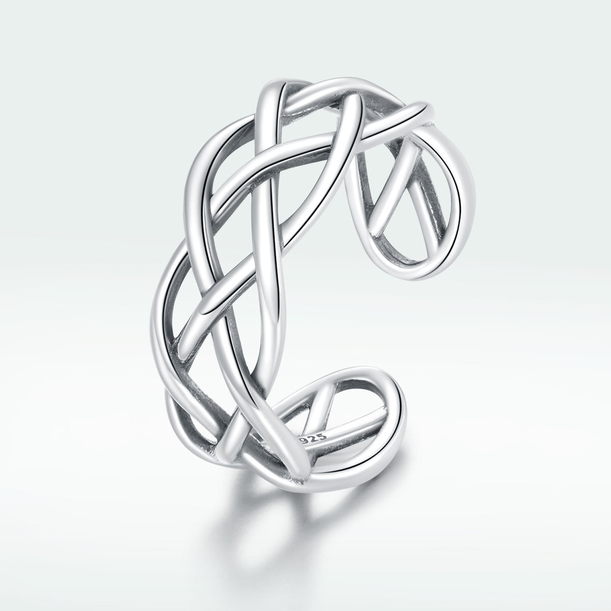 925 Sterling Silver Oxidized Ring 0.8cm for Women by Bids.com