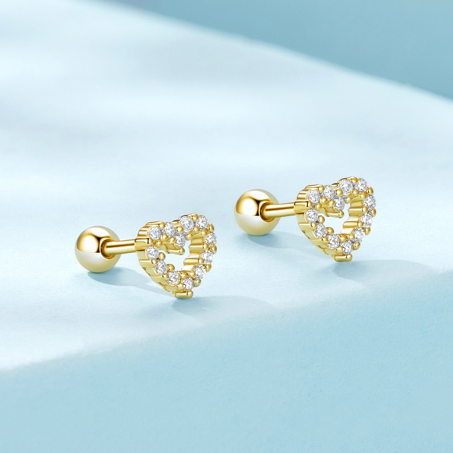 925 Sterling Silver White Gold Plated Earrings with CZ for Women DestGlow