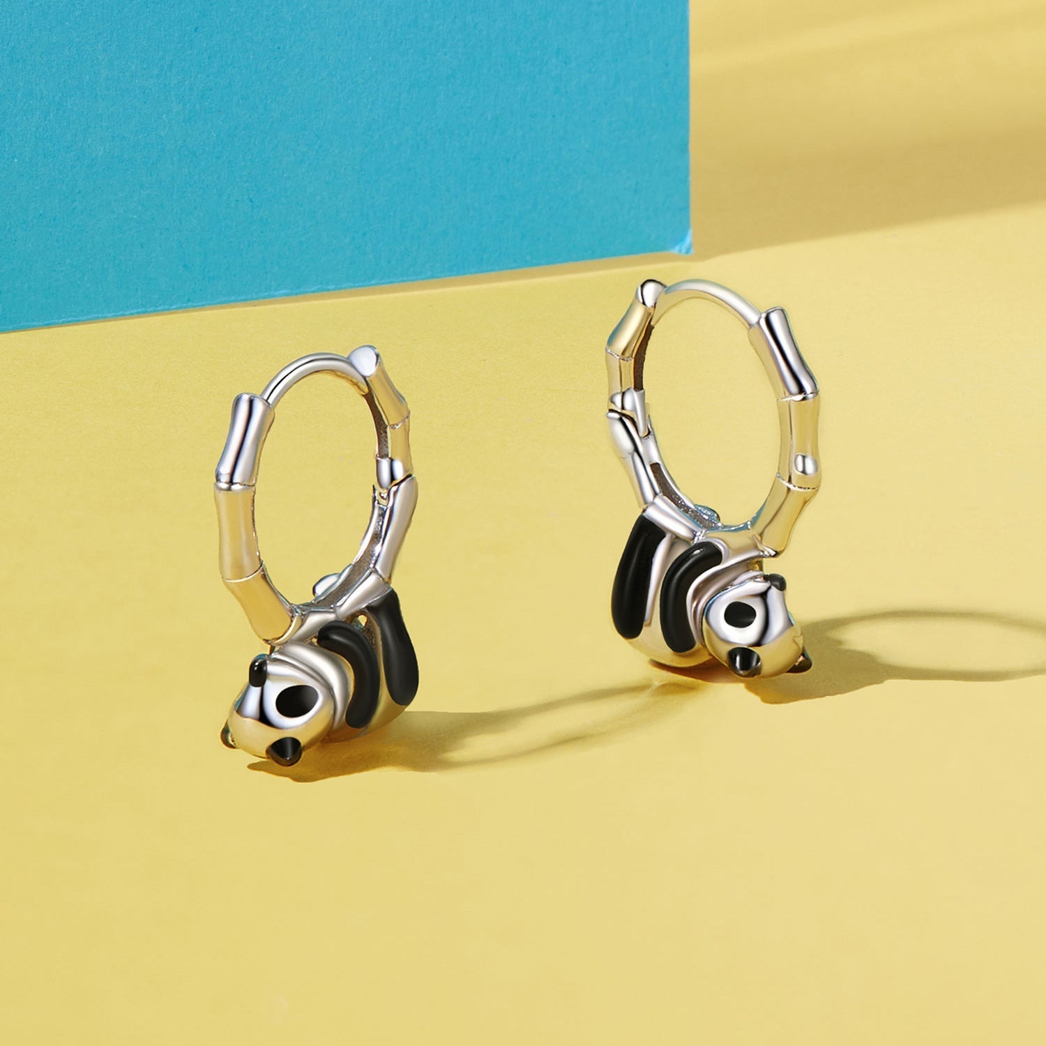S925 Sterling Silver Enamel Earrings for Women DestGlow