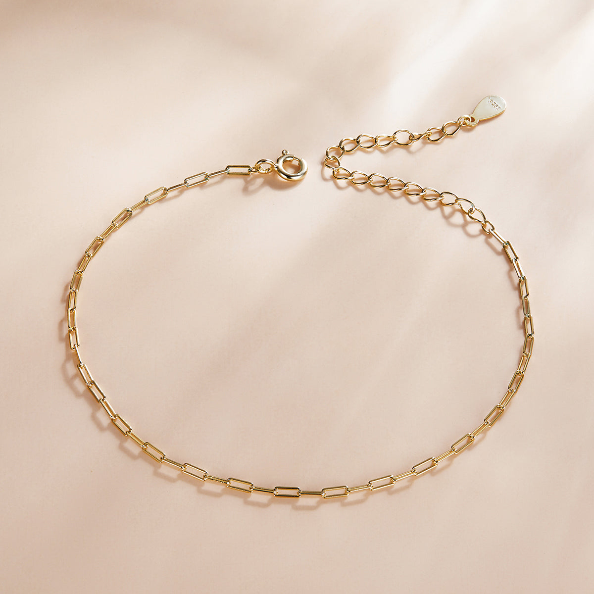 925 Sterling Silver & Plated Platinum Bracelet - 17+5cm Length DestGlow