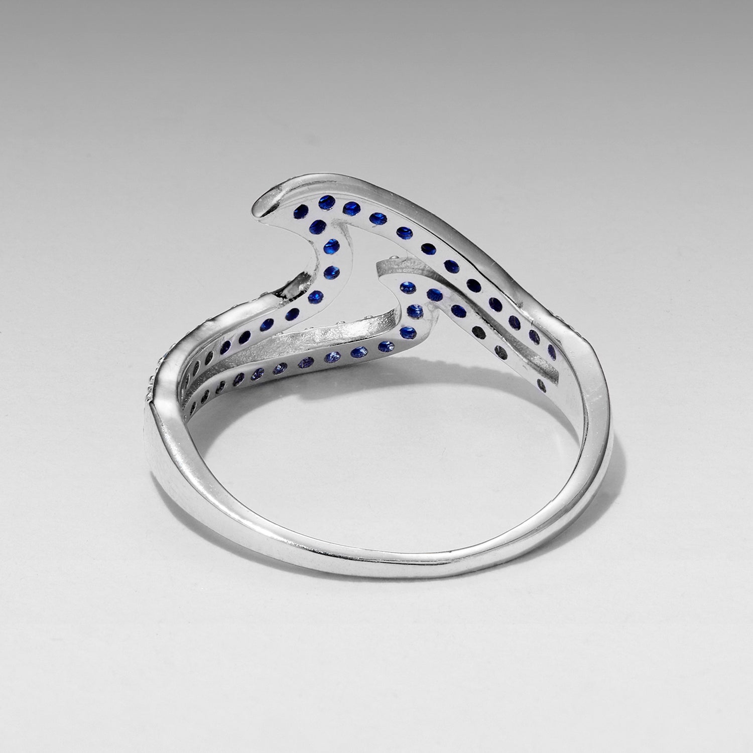 925 Sterling Silver Size 6.0 White Gold Plated CZ Ring for Women by Bids.com