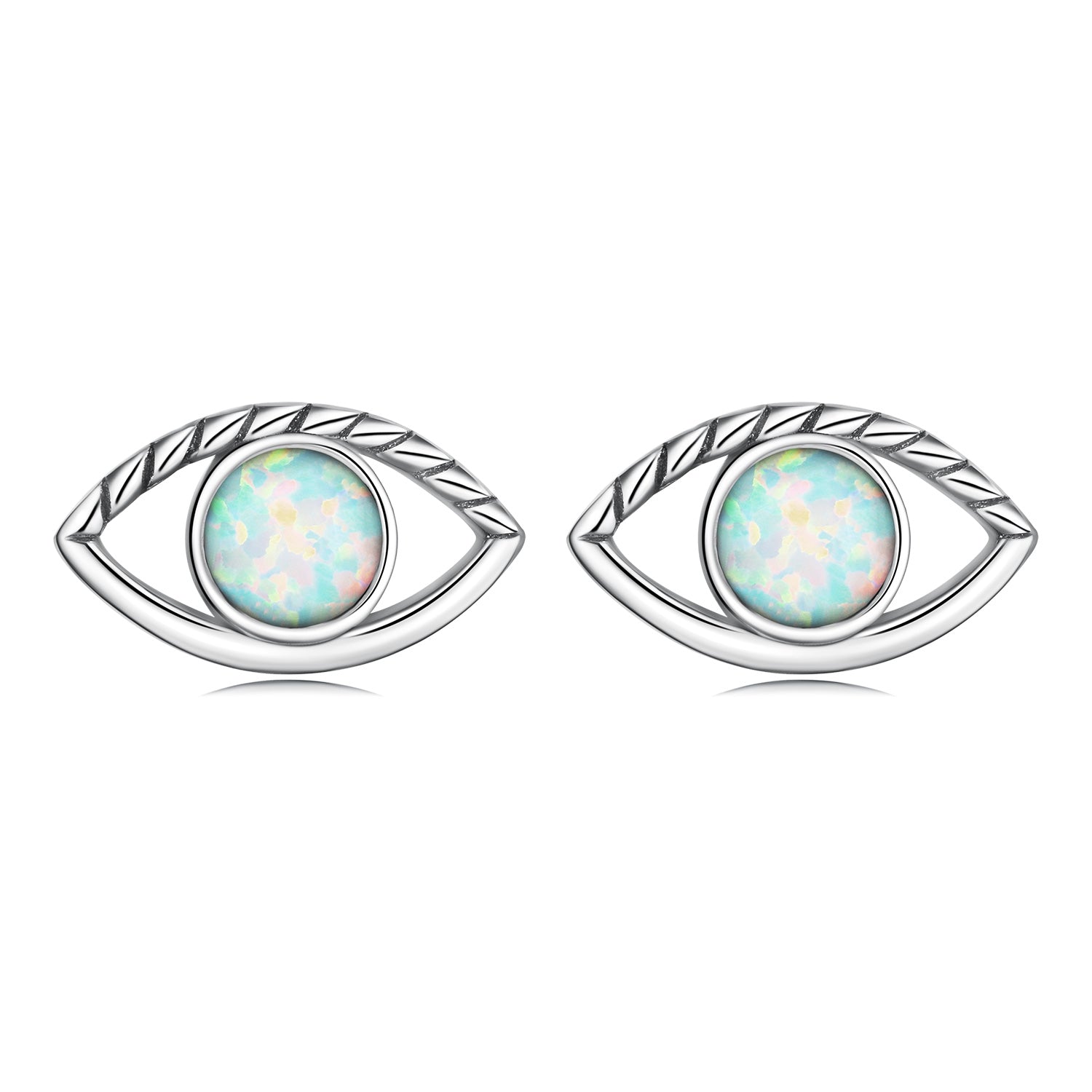 925 Sterling Silver Translucent Opal Earrings for Women DestGlow