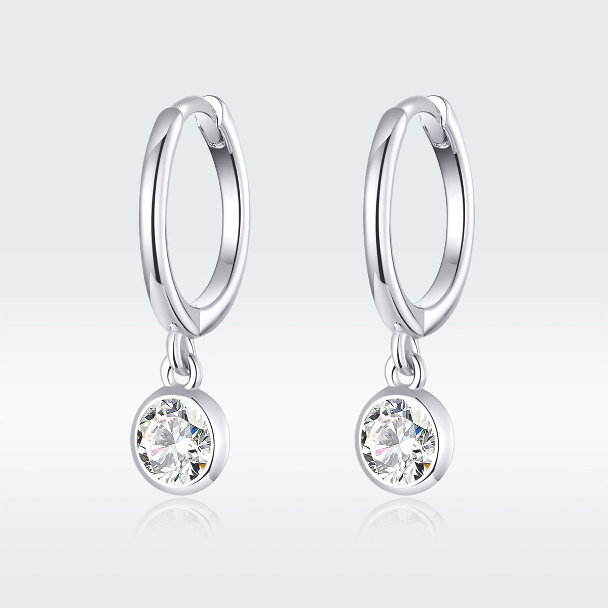 925 Sterling Silver Gold Plated Pavé Setting CZ Earrings for Women DestGlow