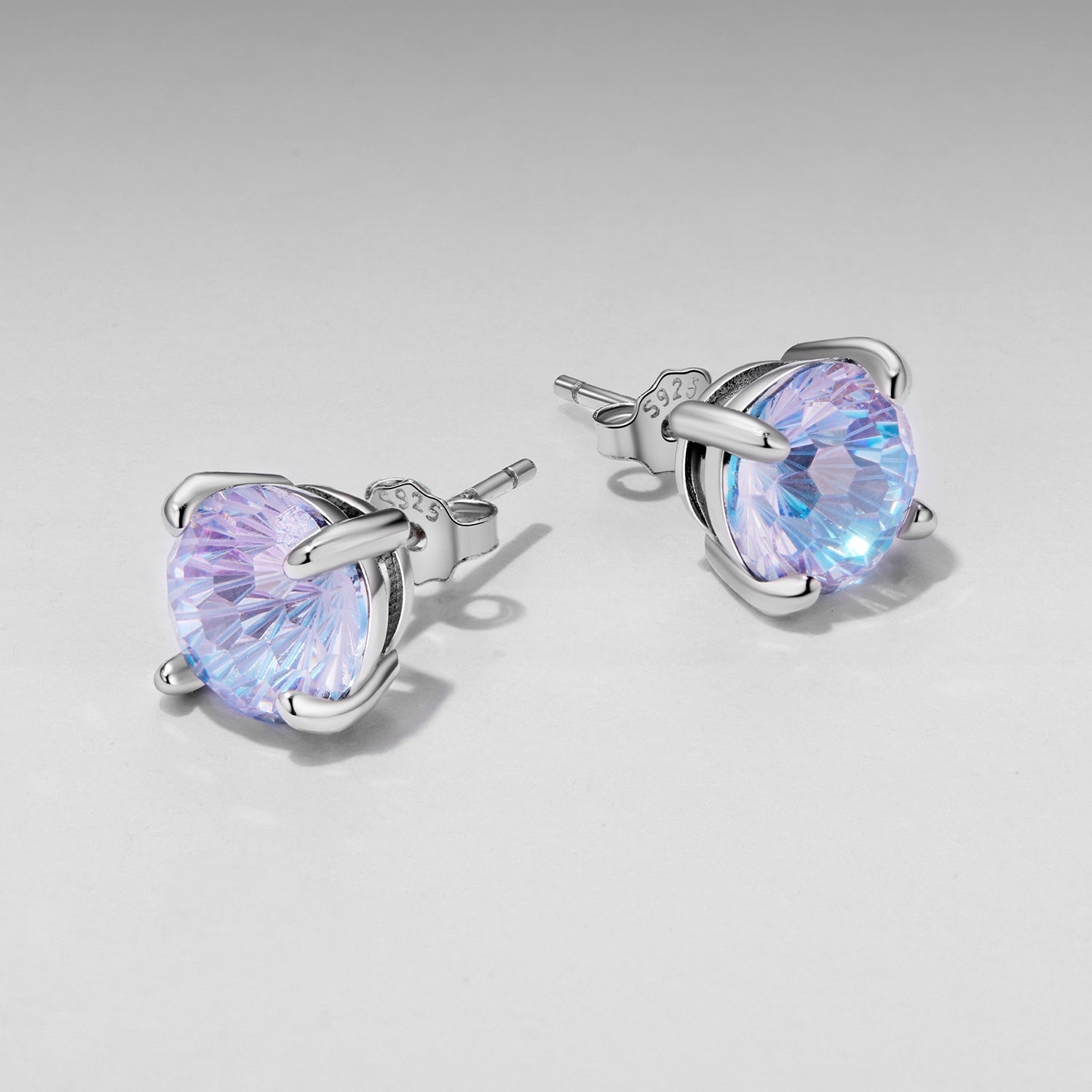925 Sterling Silver Earrings with Pavé Setting CZ and Oxidized Finish DestGlow
