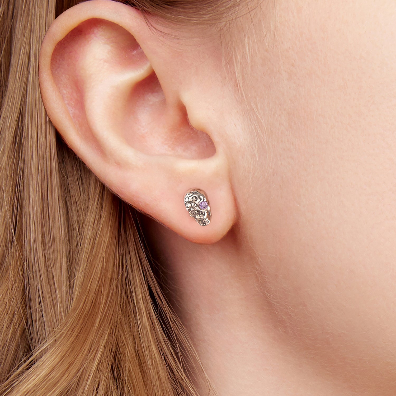 925 Sterling Silver Earrings with Oxidized Finish and CZ Stones DestGlow