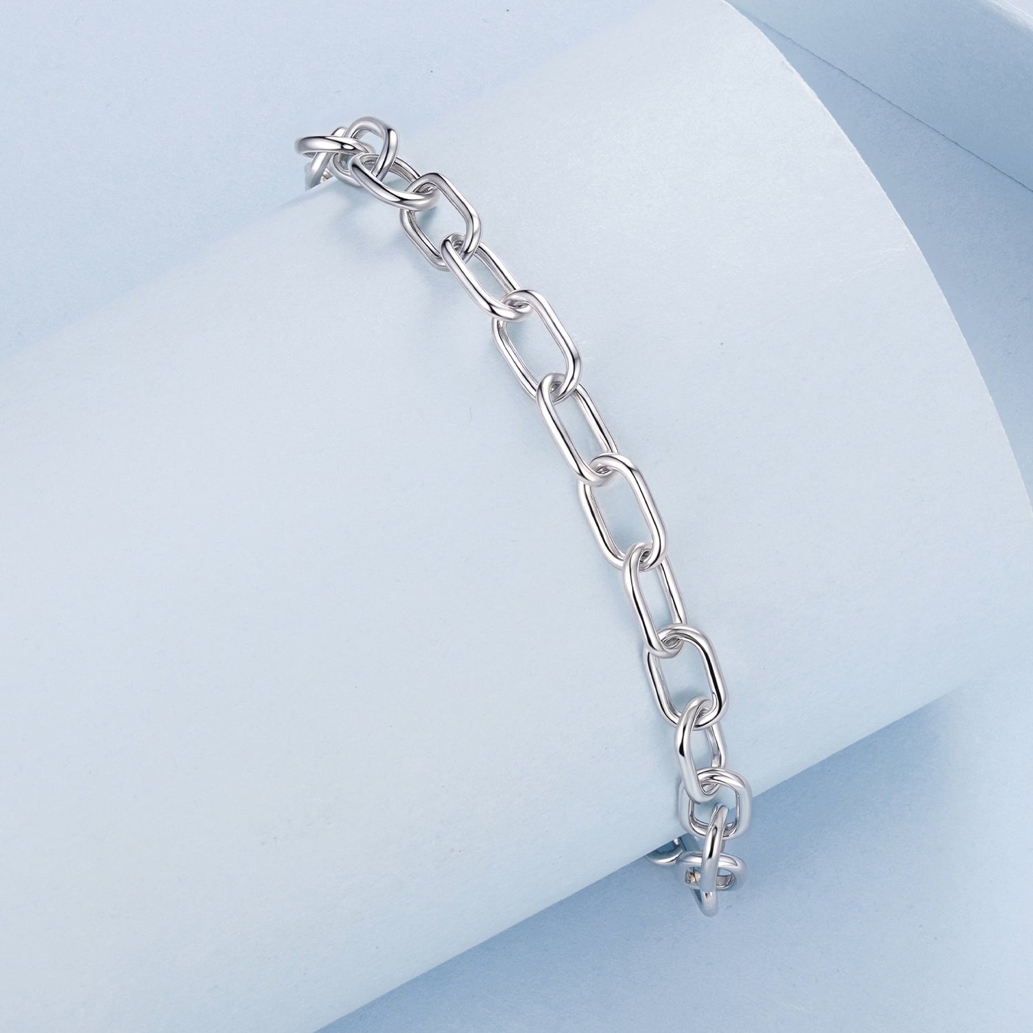 925 Sterling Silver White Gold Plated 15+6cm Adjustable Bracelet for Women DestGlow