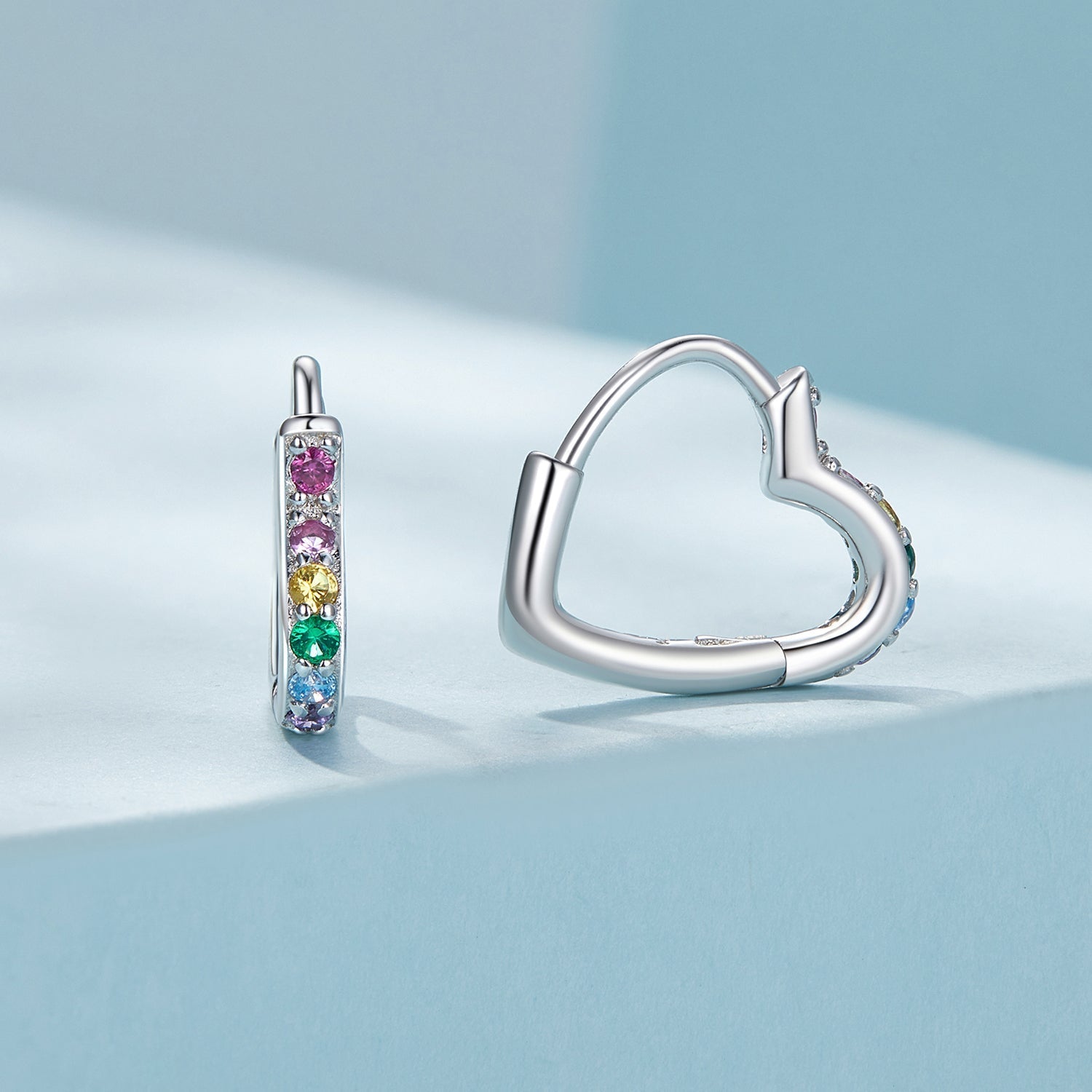 925 Sterling Silver Earrings with Pavé Setting CZ for Women DestGlow