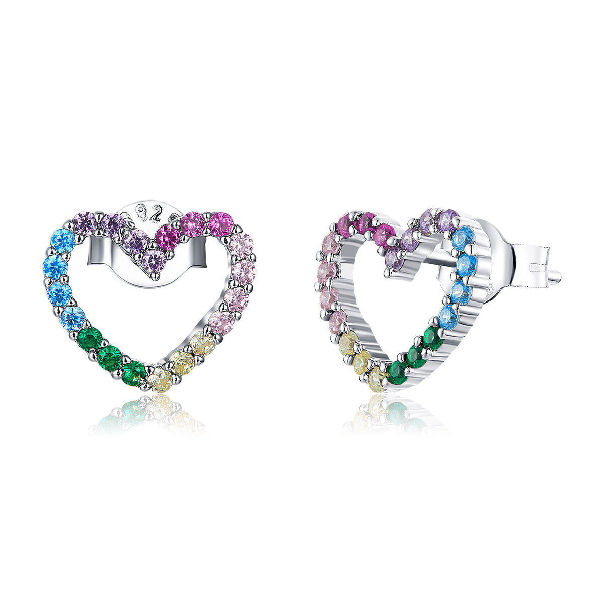 925 Sterling Silver Earrings for Women with CZ DestGlow