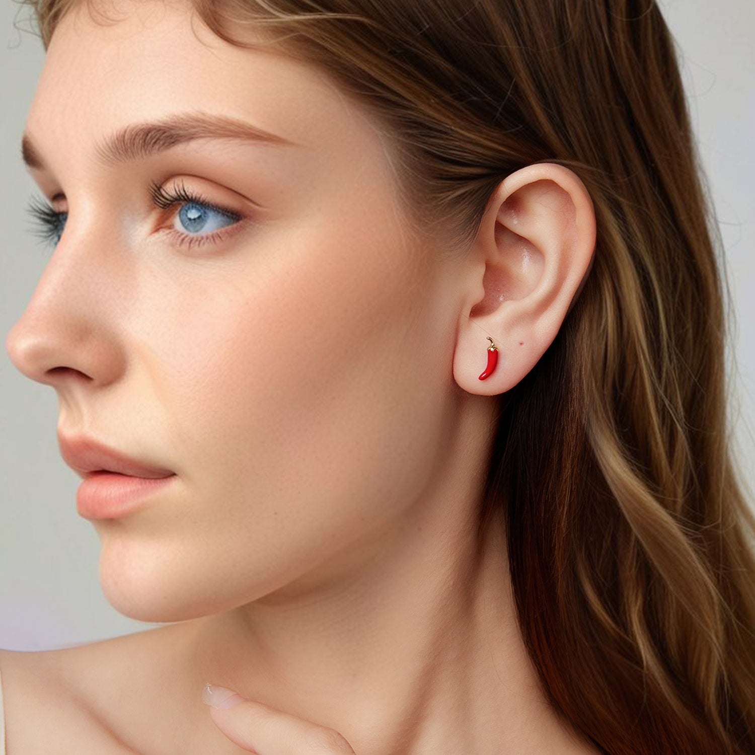 925 Sterling Silver Gold Plated Enamel Earrings for Women DestGlow