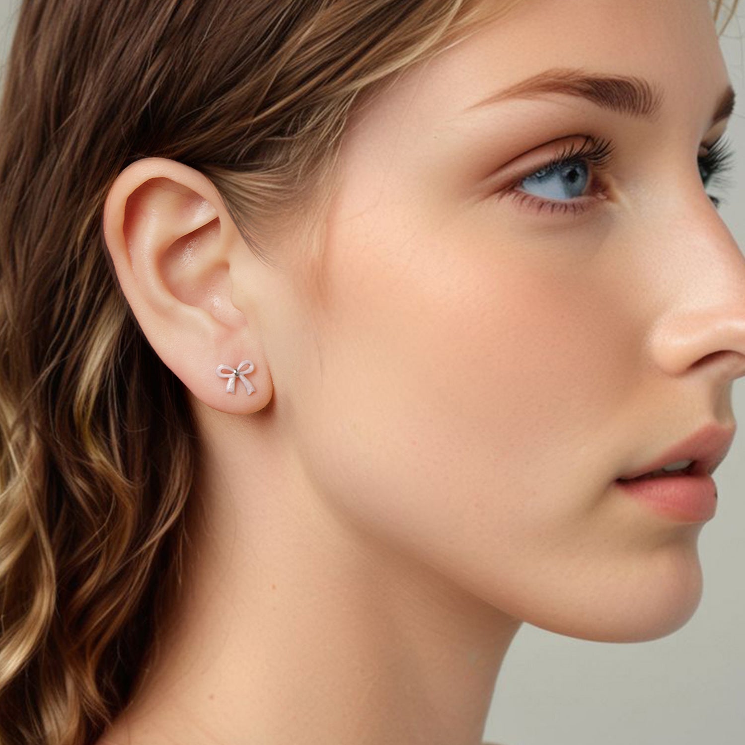 925 Sterling Silver Earrings with Enamel Process and White Gold Plating DestGlow