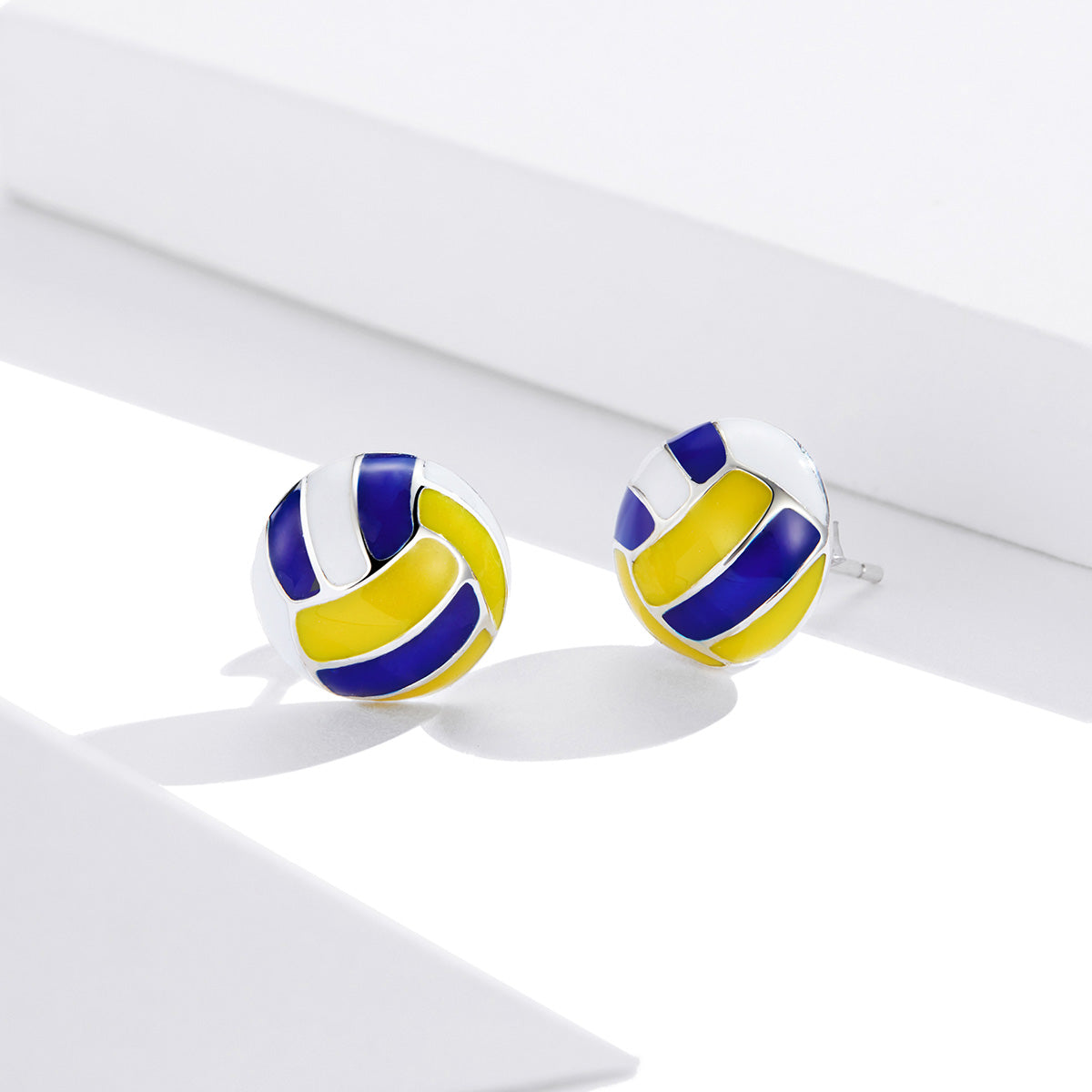 925 Sterling Silver Oxidized Enamel Earrings for Women DestGlow