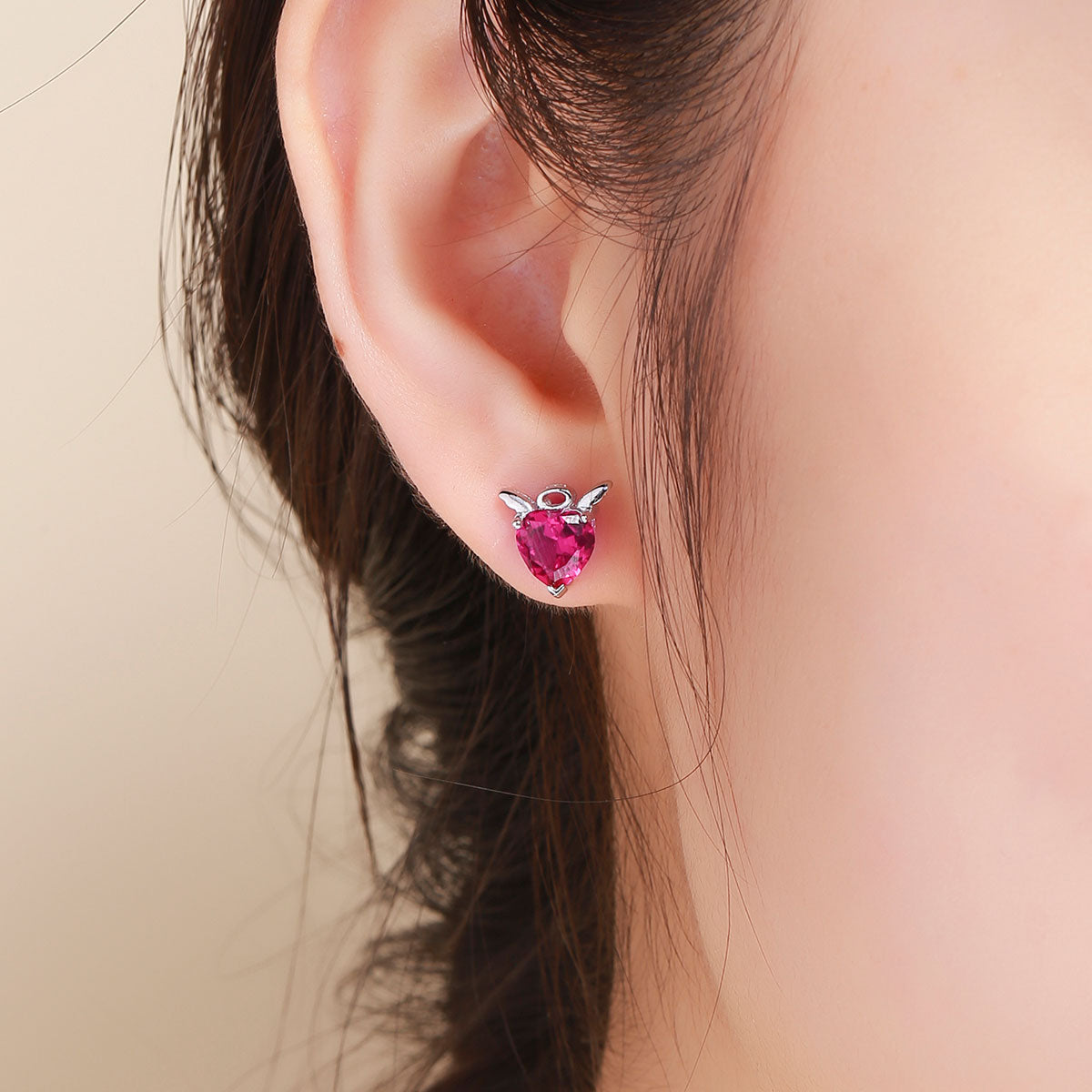 925 Sterling Silver Earrings with Pavé Setting CZ, 1*0.9cm for Women DestGlow