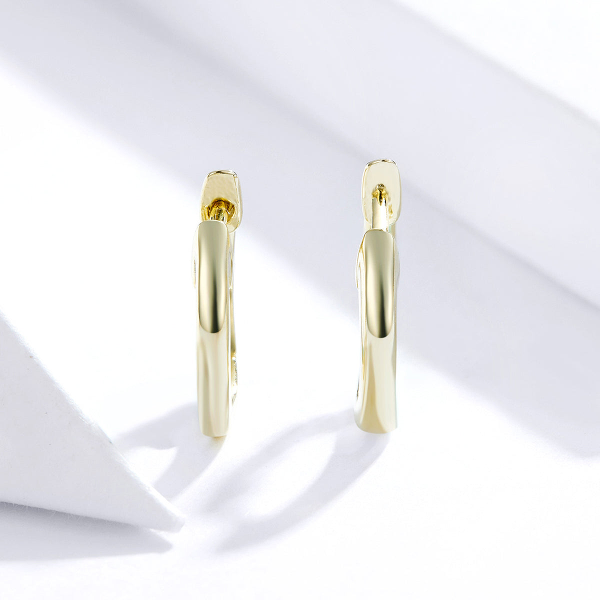 925 Sterling Silver Plated Black Gold Earrings for Women DestGlow