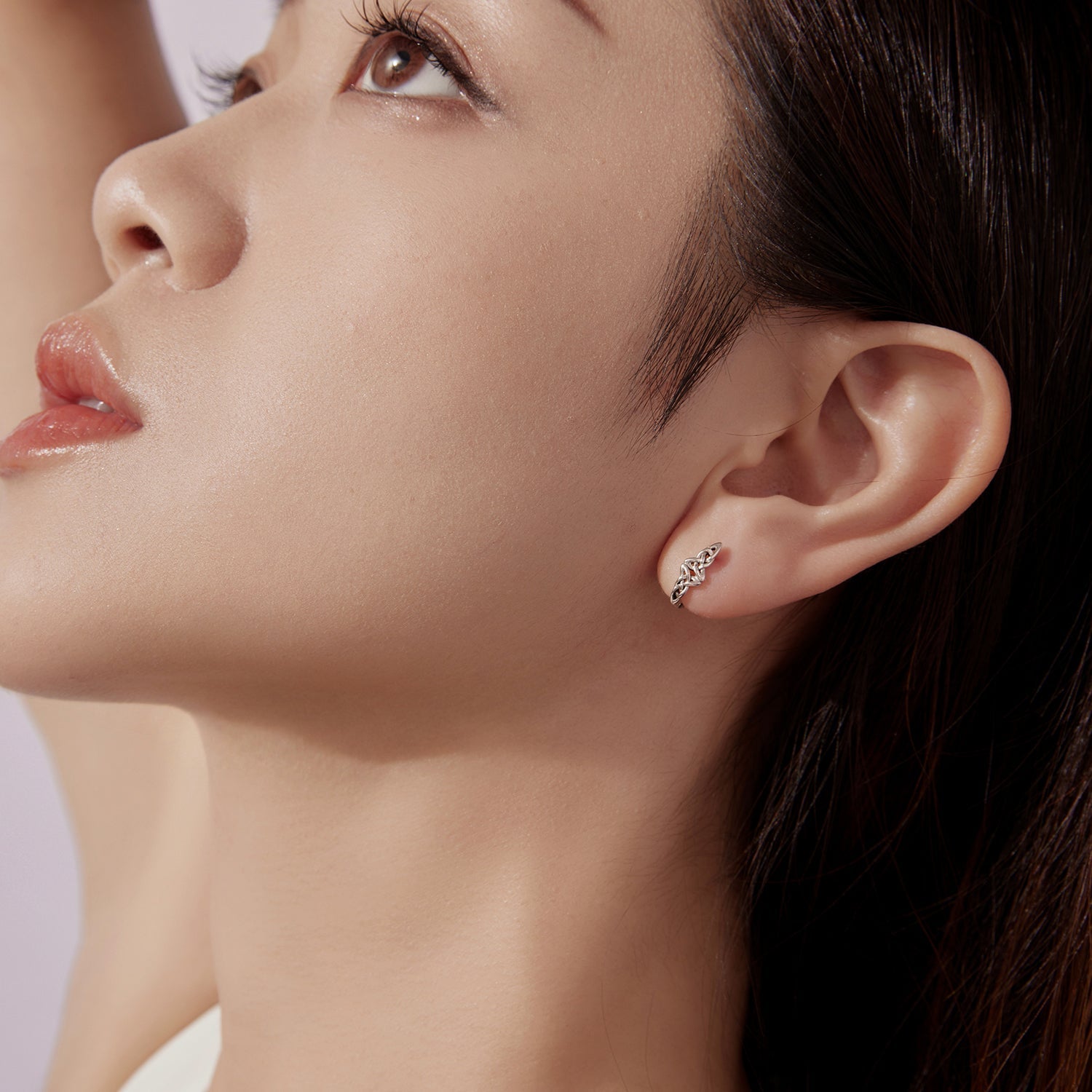 925 Sterling Silver Oxidized Silver Hoop Earrings 1.4*0.5cm for Women DestGlow