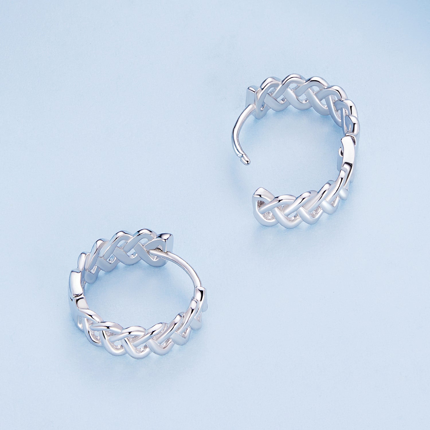 925 Sterling Silver Earrings with Platinum Plating for Women DestGlow