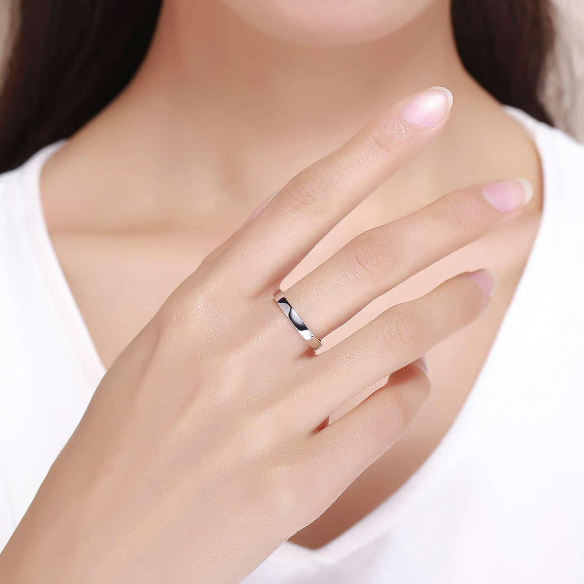 925 Sterling Silver Ring Size 6.0 for Women DestGlow