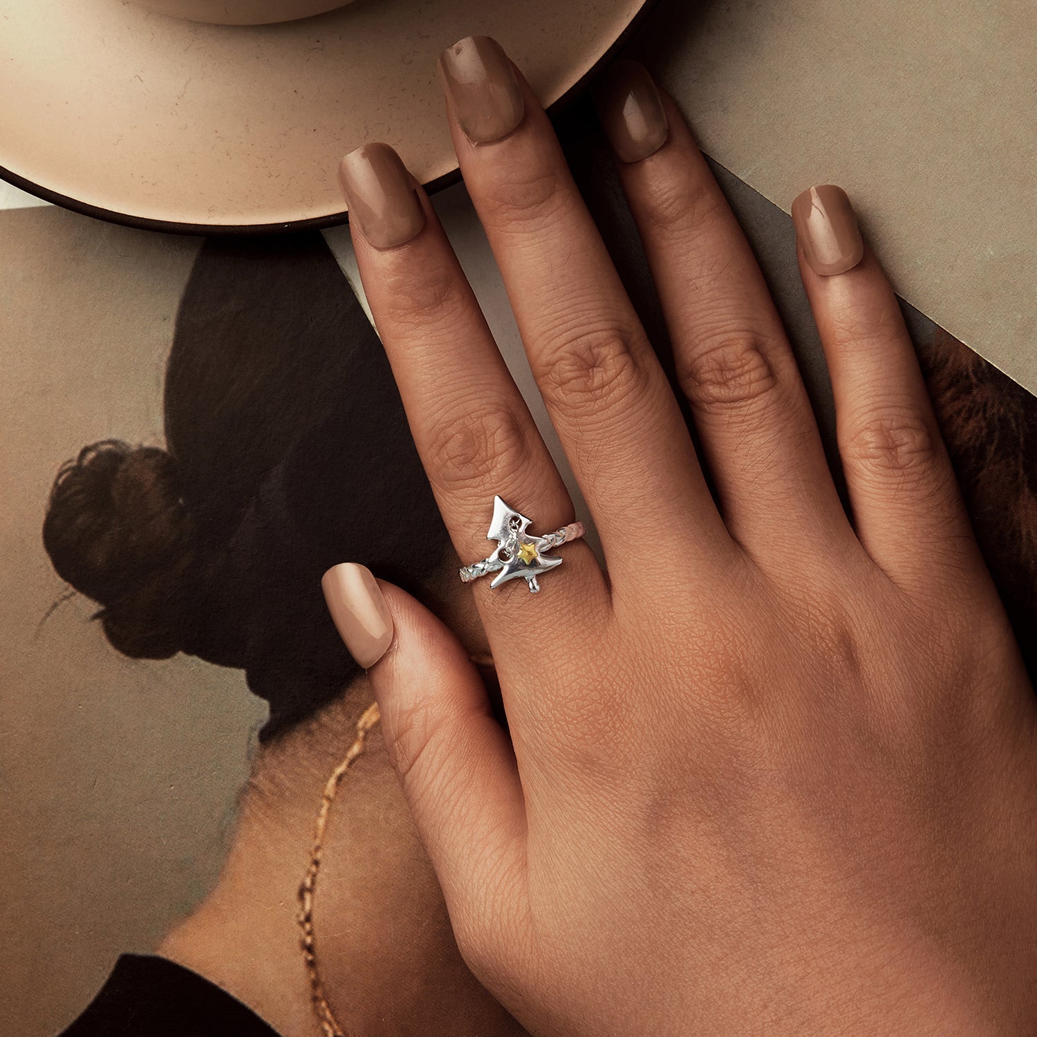 925 Sterling Silver Gold Plated Rings for Women DestGlow