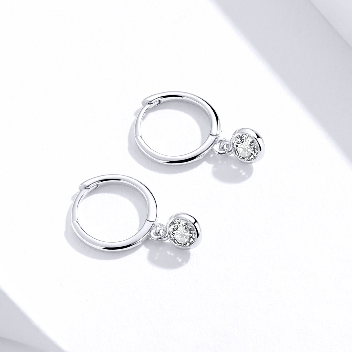 925 Sterling Silver Gold Plated Pavé Setting CZ Earrings for Women DestGlow