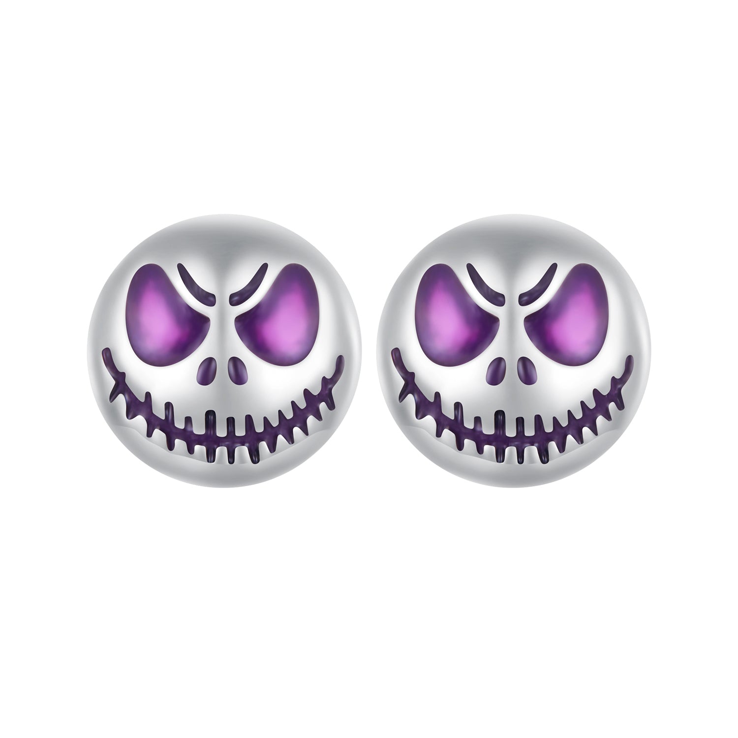 925 Sterling Silver Enamel Oxidized Earrings - 8mm for Women DestGlow