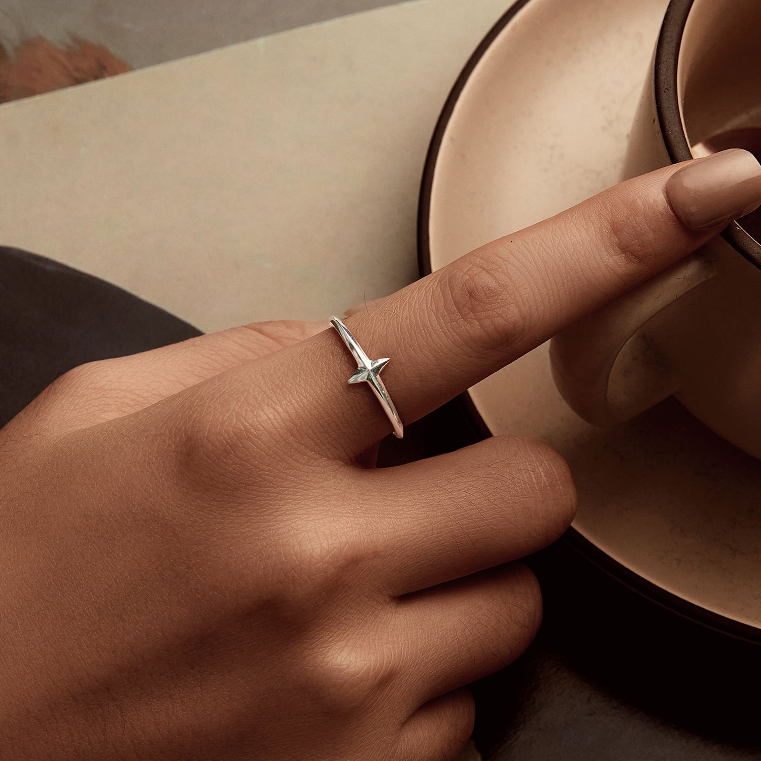 925 Sterling Silver Oxidized Silver 0.12cm Ring for Men DestGlow