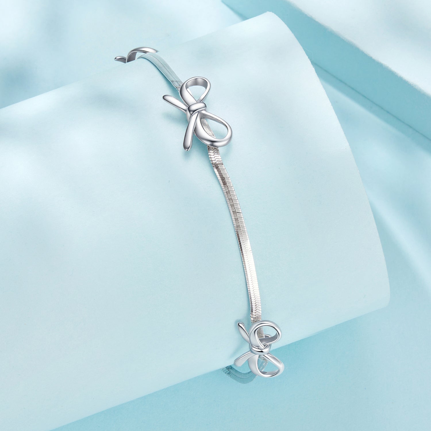 925 Sterling Silver White Gold Plated Adjustable Bracelet for Women DestGlow