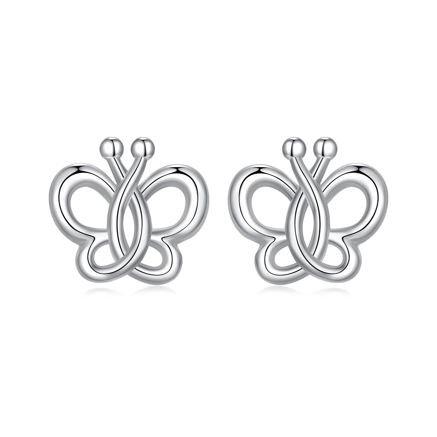 925 Sterling Silver Plated White Gold Earrings DestGlow