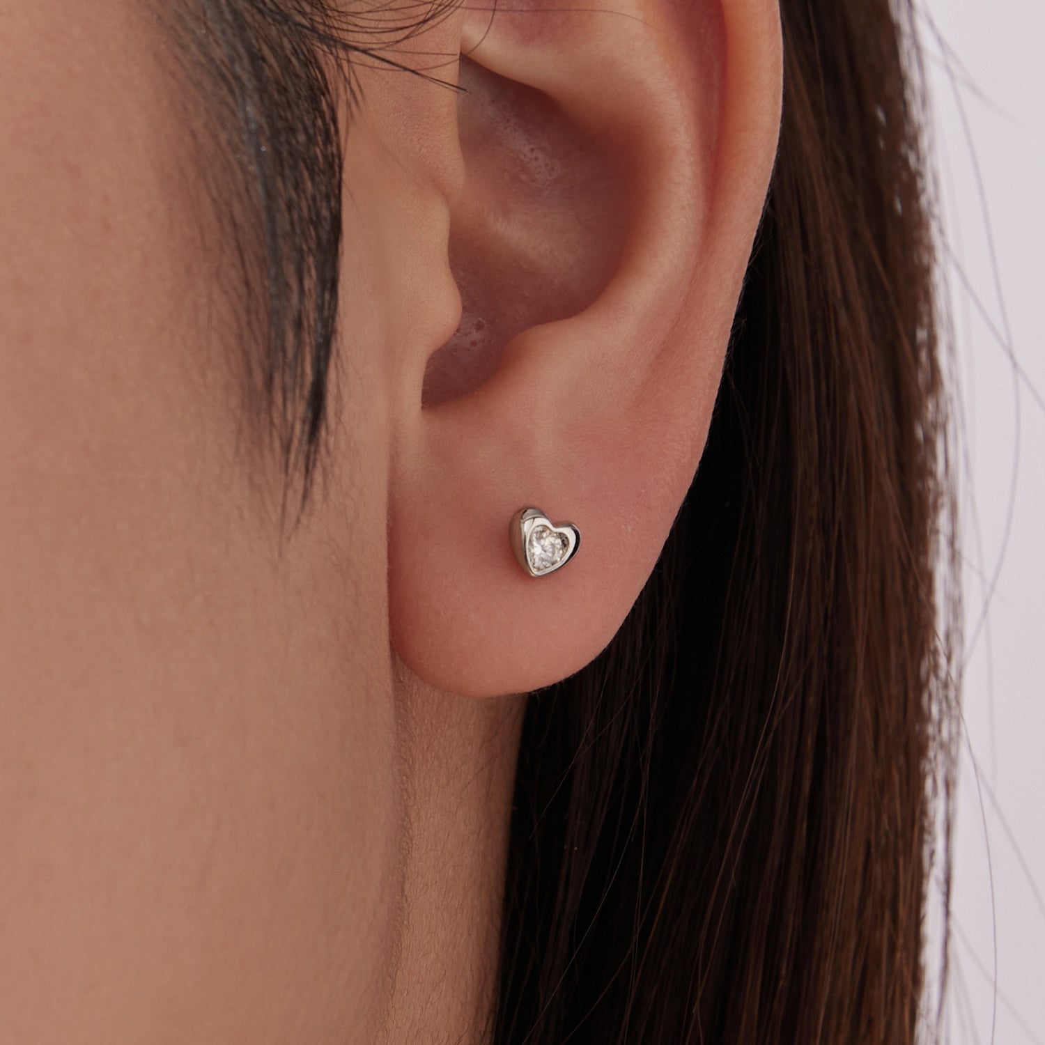 925 Sterling Silver Moissanite Earrings 0.5cm for Women DestGlow