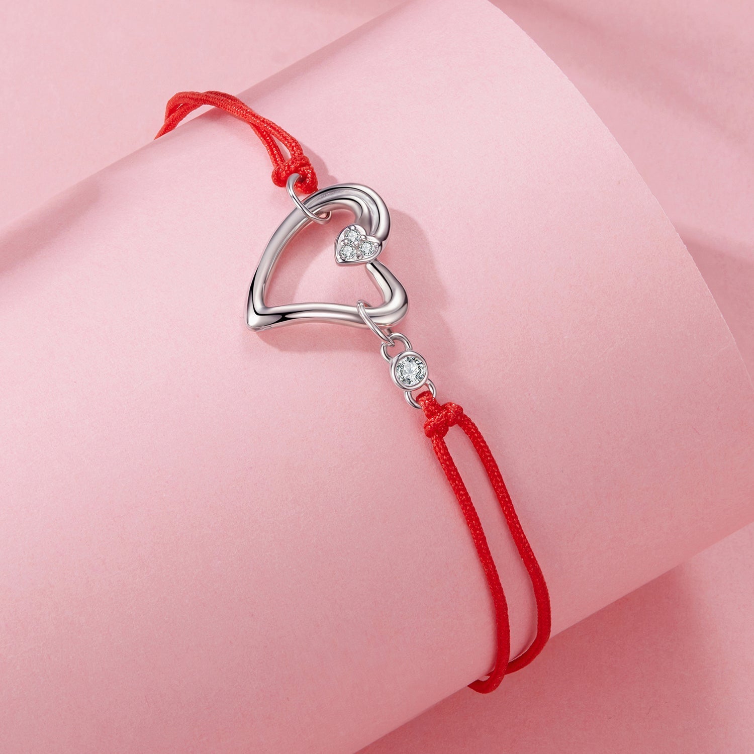 925 Sterling Silver White Gold Plated Bracelet with CZ Pavé Setting, 15+6cm Length for Women DestGlow