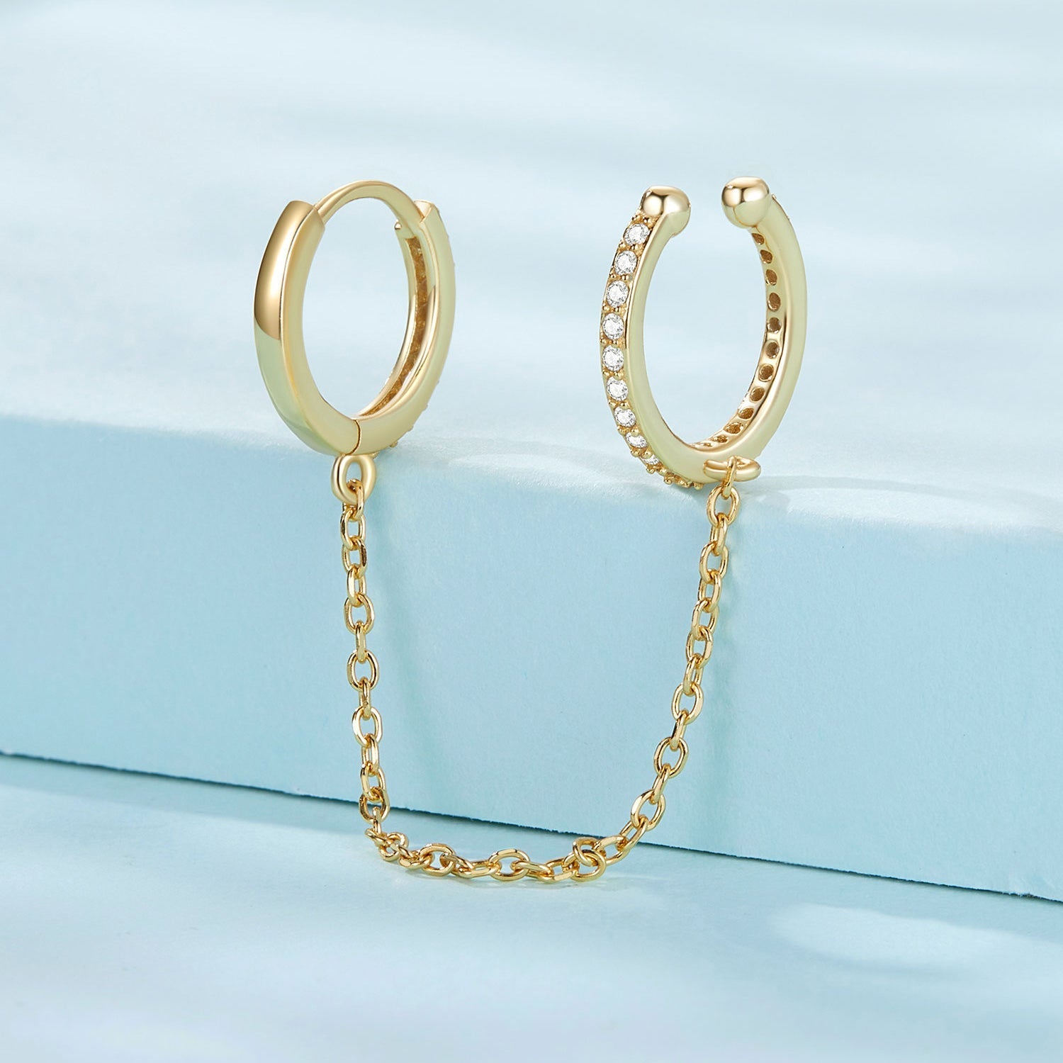 S925 Sterling Silver Earrings with Pavé Setting CZ for Women DestGlow